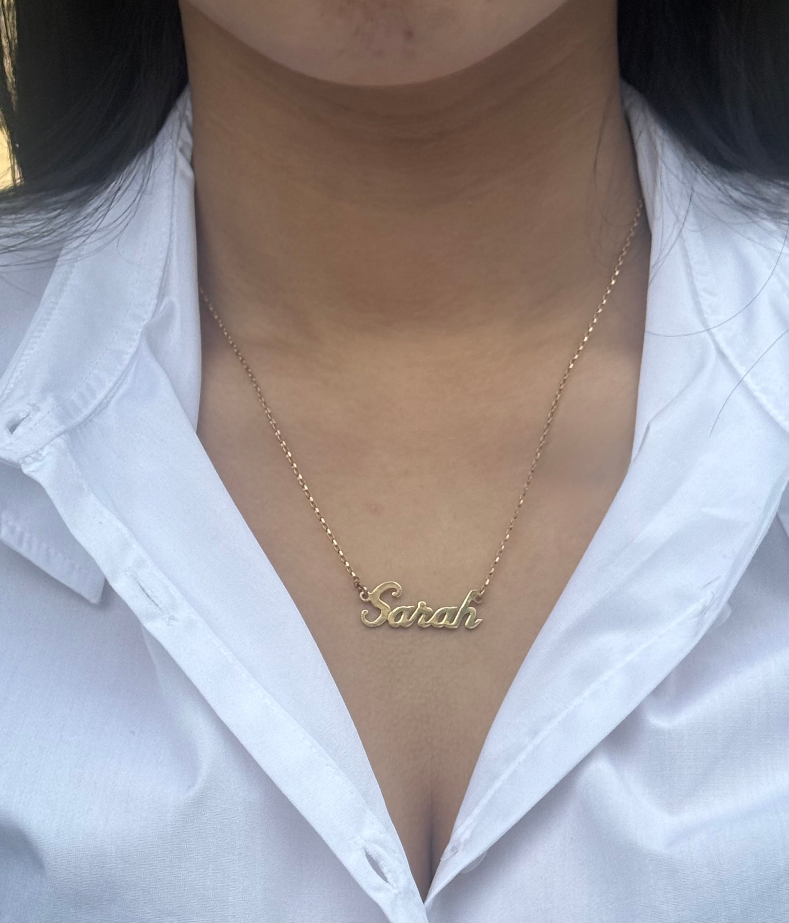 9ct Yellow Gold Large Name Chain