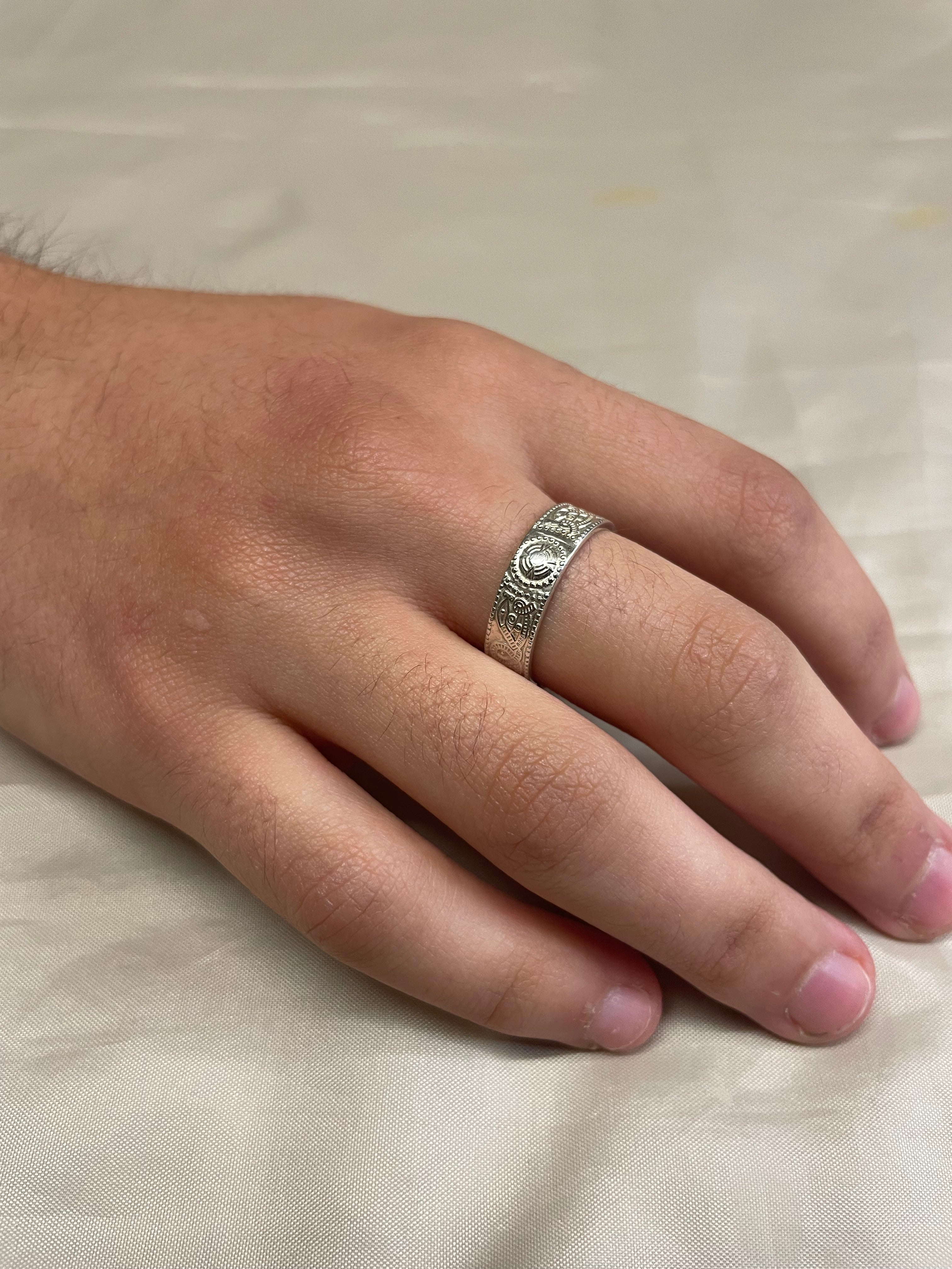 Sterling Silver Mens Celtic Warrior Ring