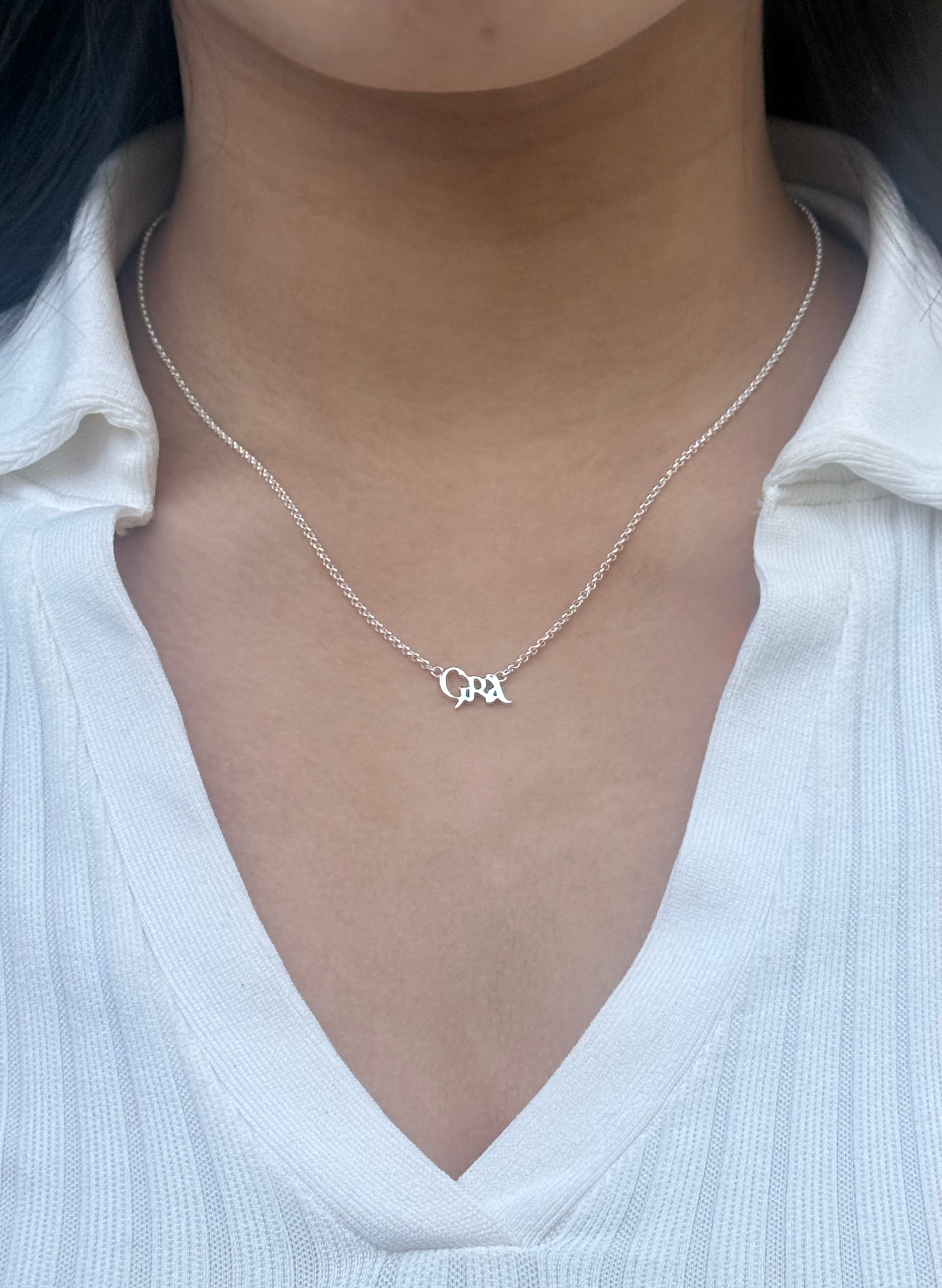 Sterling Silver ‘GRÁ’ Necklace