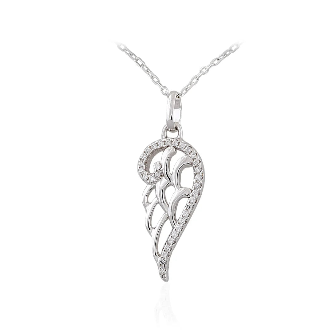 Sterling Silver Angel Wing Pendant