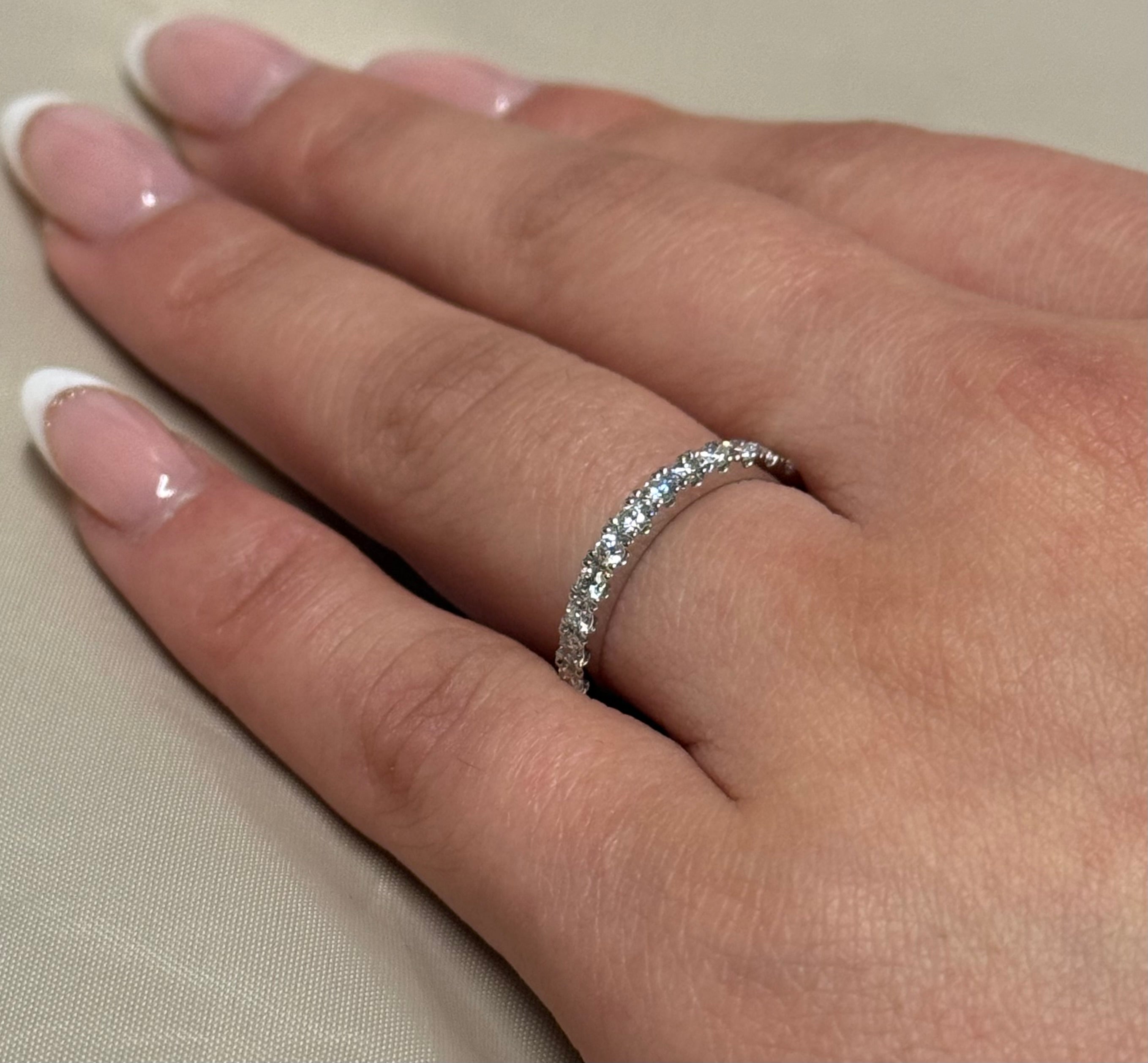 9k Yellow Gold 75pt Laboratory Grown Diamond Band