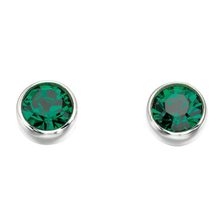 Sterling Silver May Birthstone Earrings