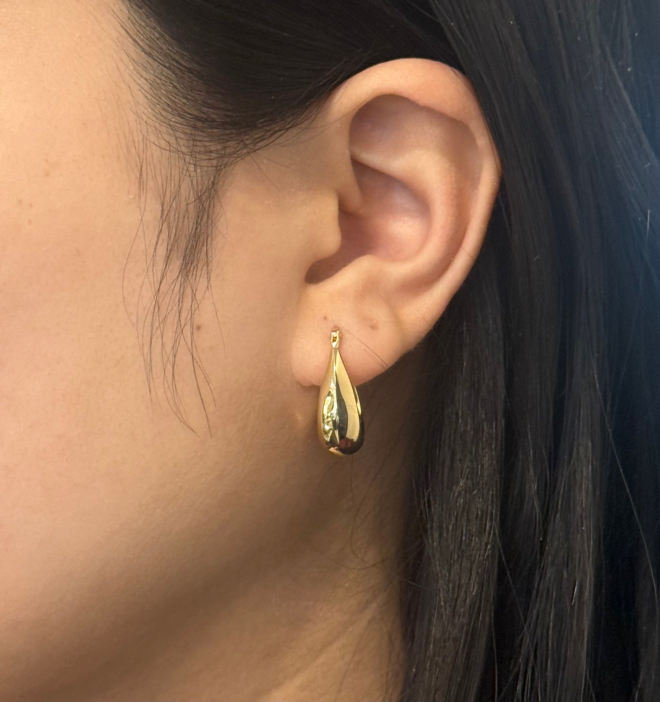 9ct Yellow Gold Chunky Hoop Earrings