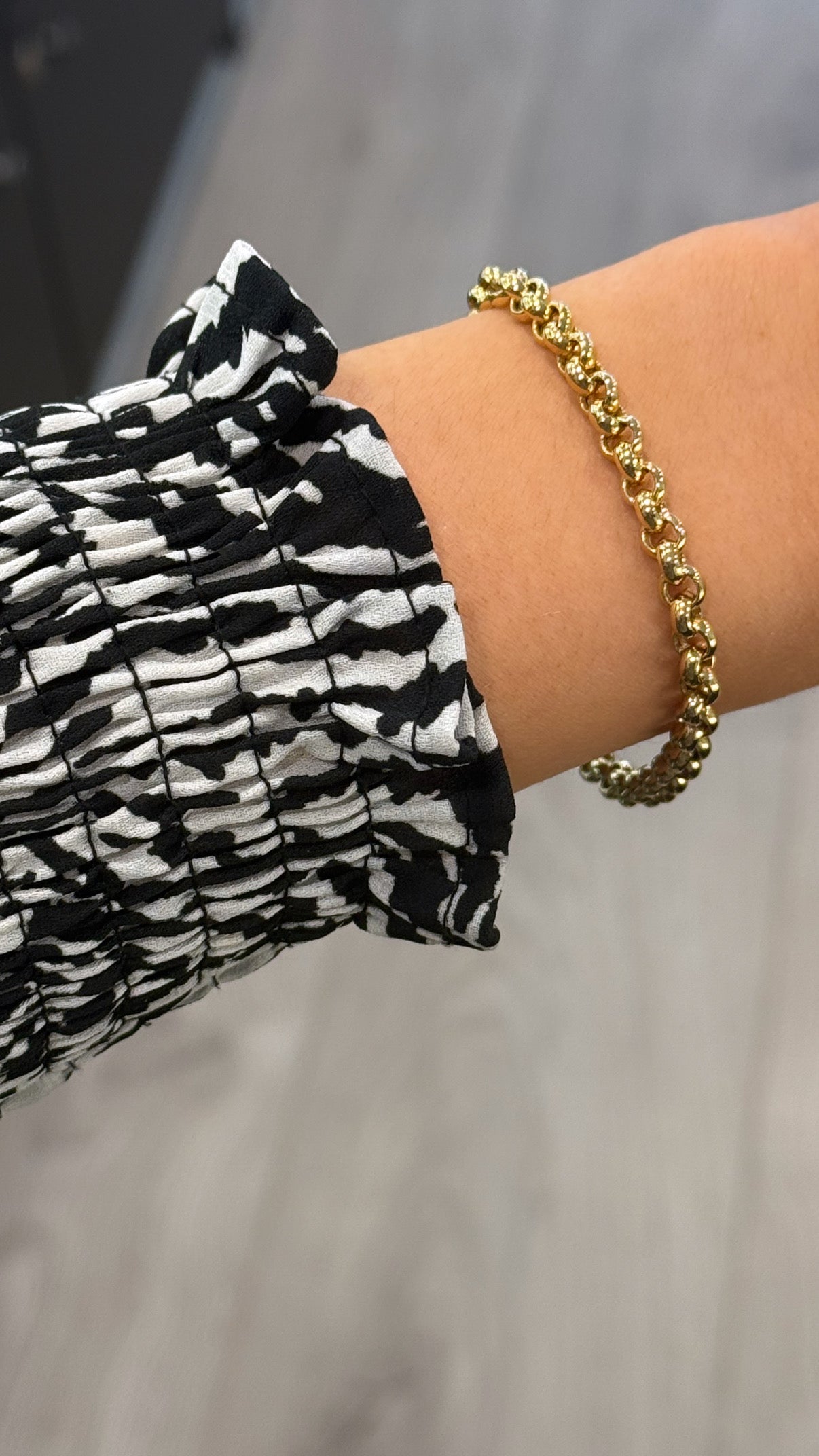 9ct Yellow Gold Round Belcher Bracelet