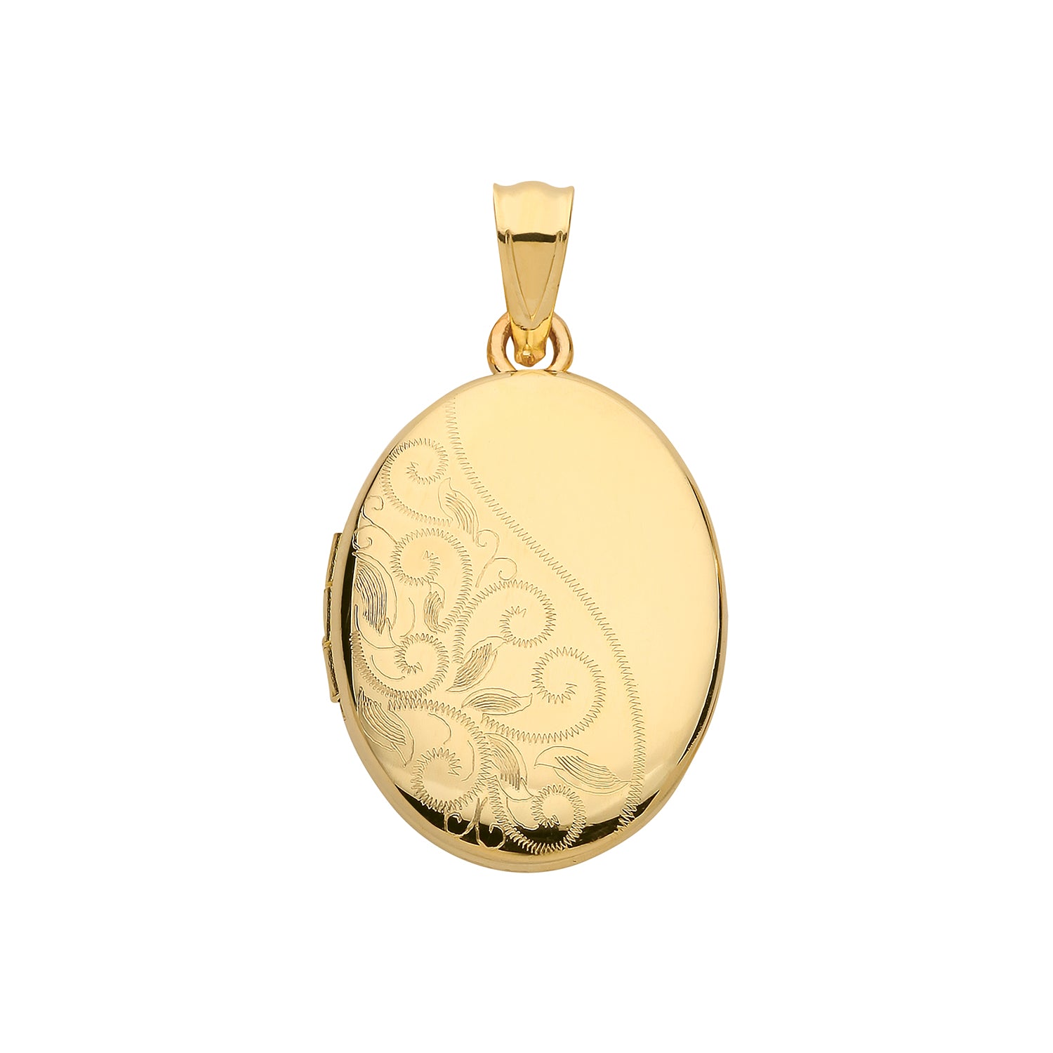 9ct Yellow Gold Oval Locket