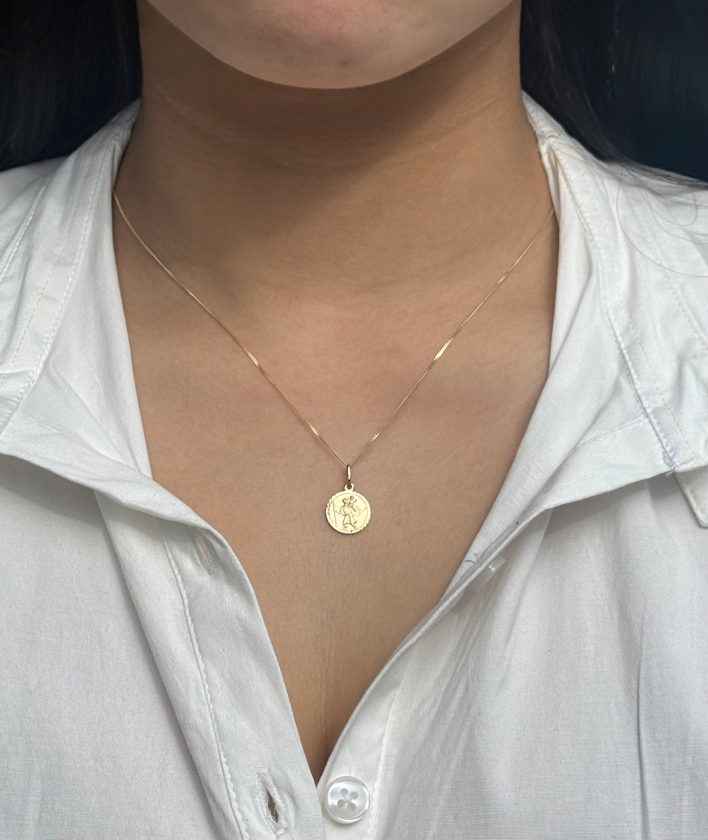 9ct Yellow Gold St. Christopher’s Necklace