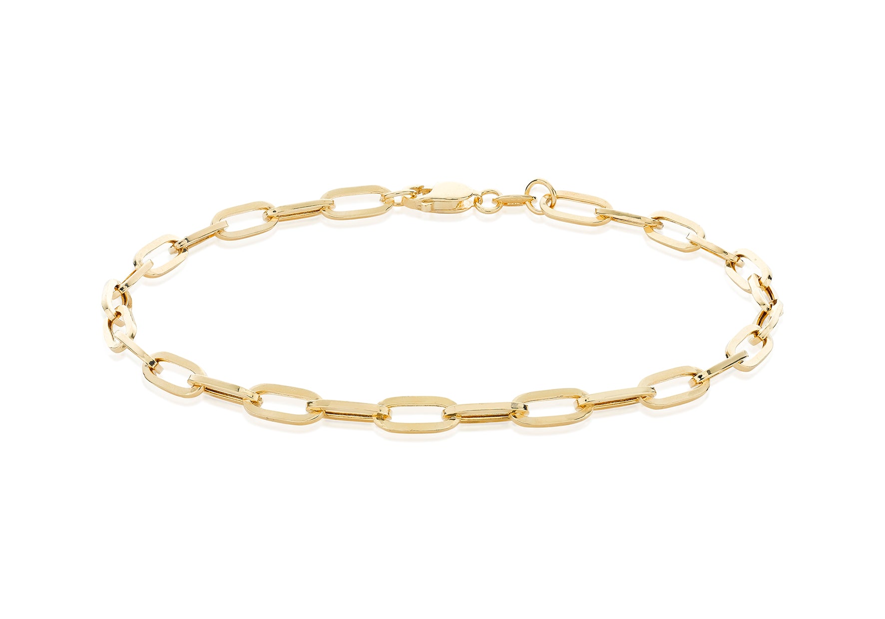 9ct Yellow Gold Medium Paperlink Bracelet