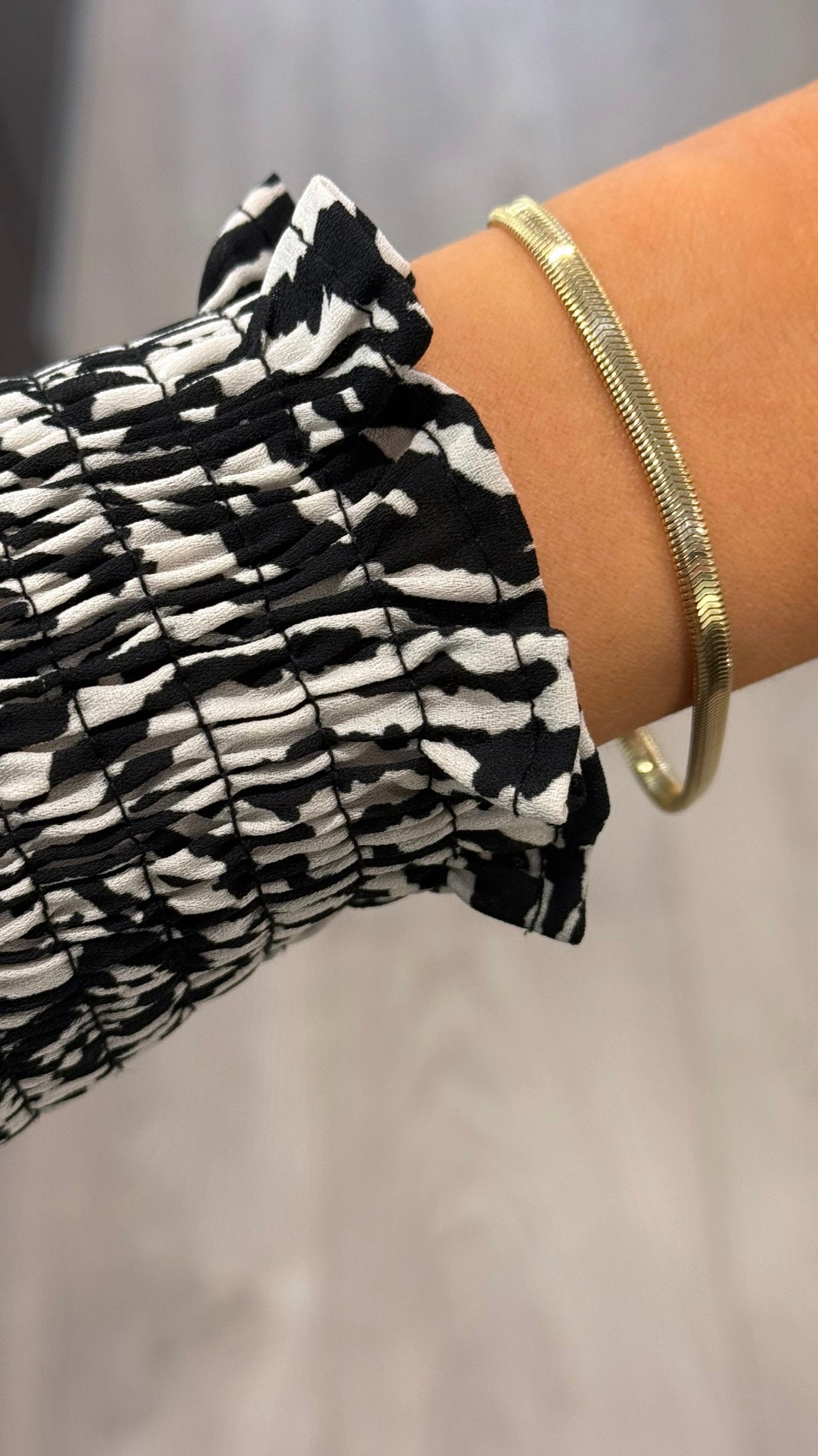 9ct Yellow Gold Flat Snake Bracelet