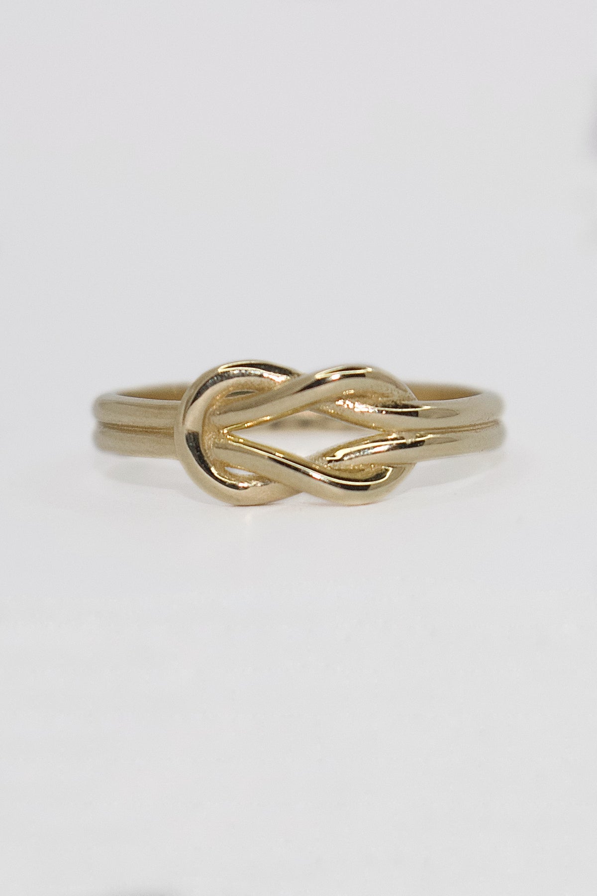 9K Yellow Gold Lovers Knot Ring
