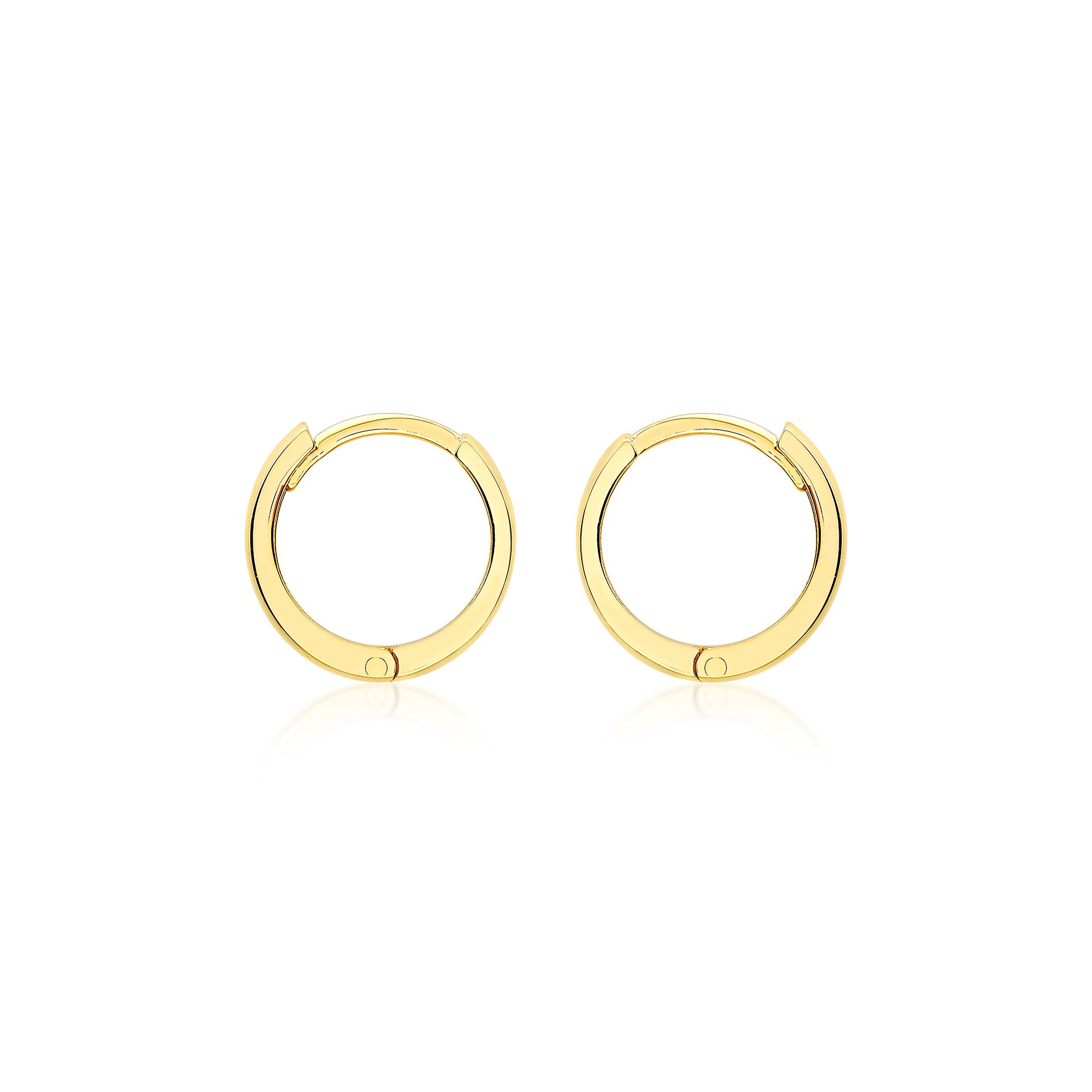 9ct Yellow Gold 10mm Hinged Hoops