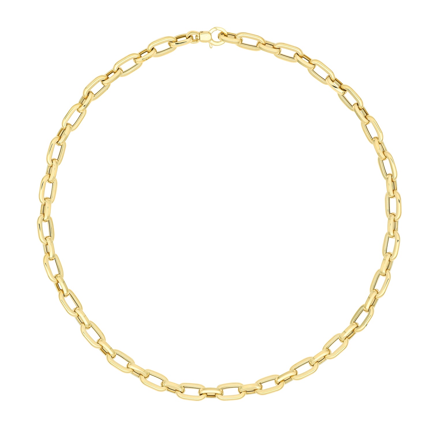 9ct Yellow Gold Chunky Paperlink Necklace