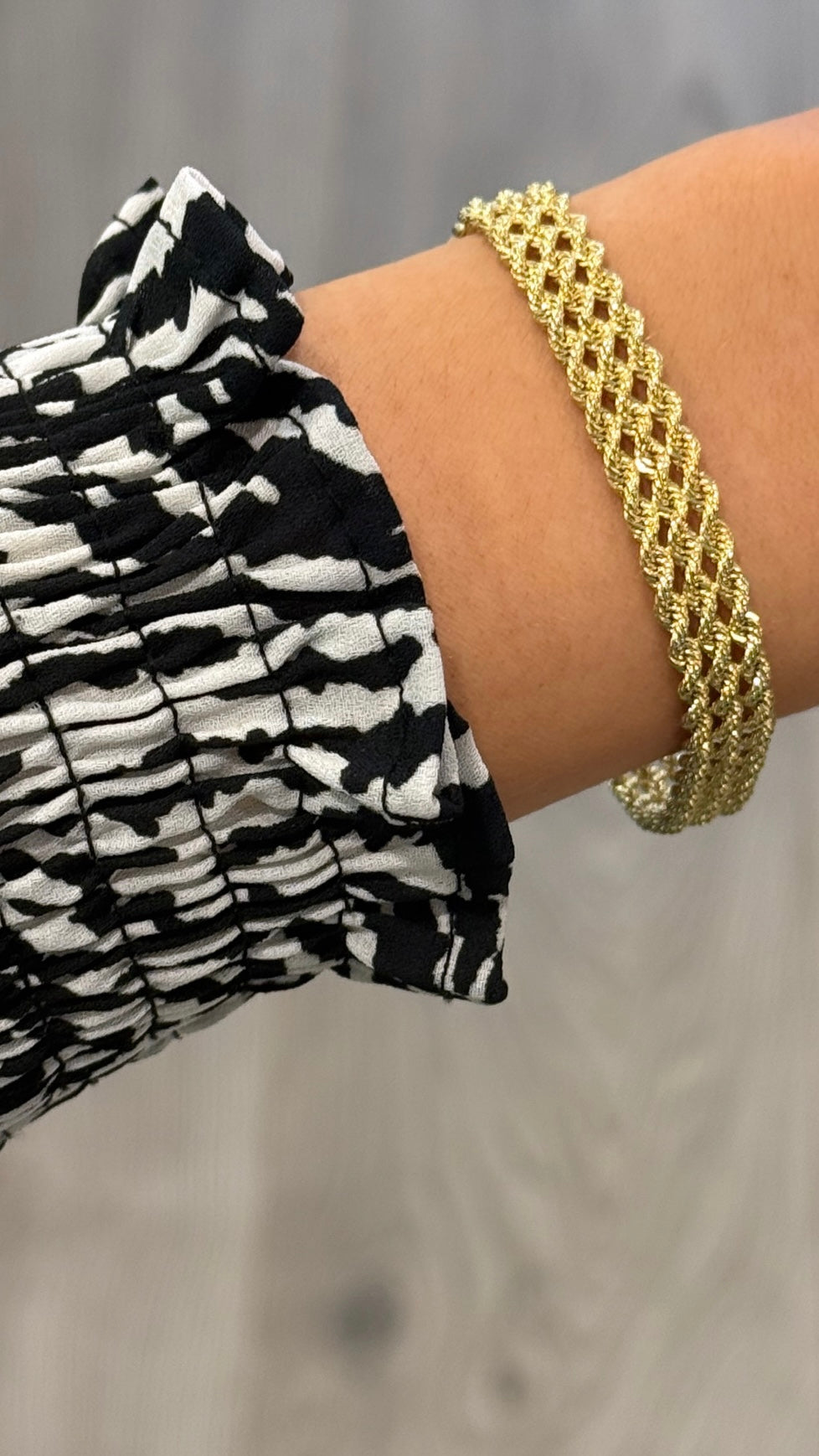 9ct Yellow Gold Triple Rope Bracelet