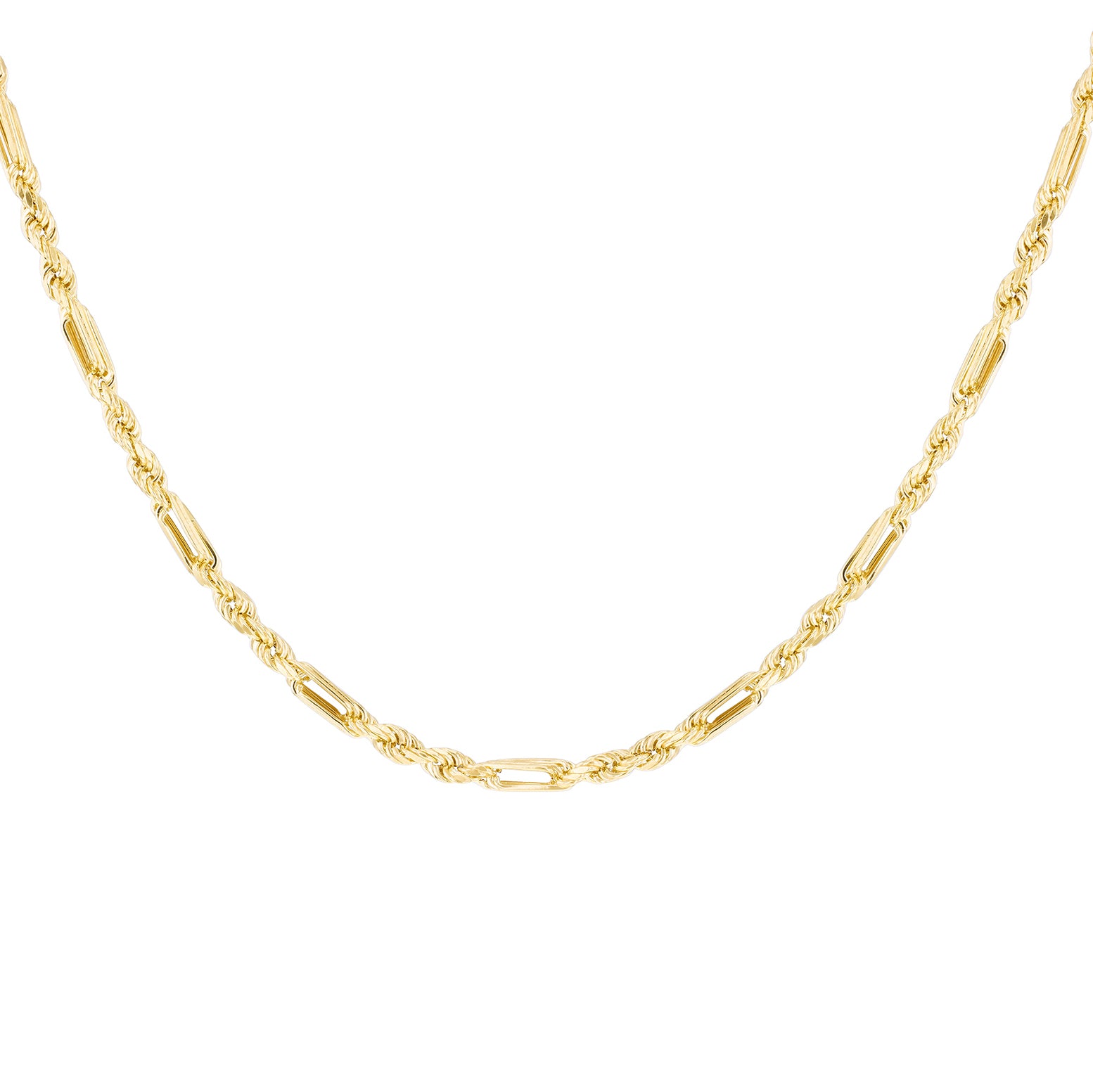 9ct Yellow gold Rope Twist Necklace