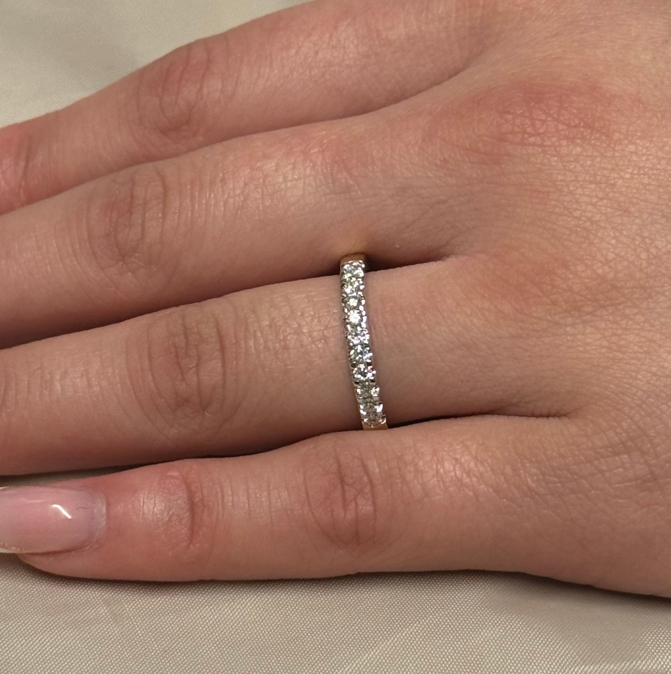 9K Yellow Gold Diamond Band