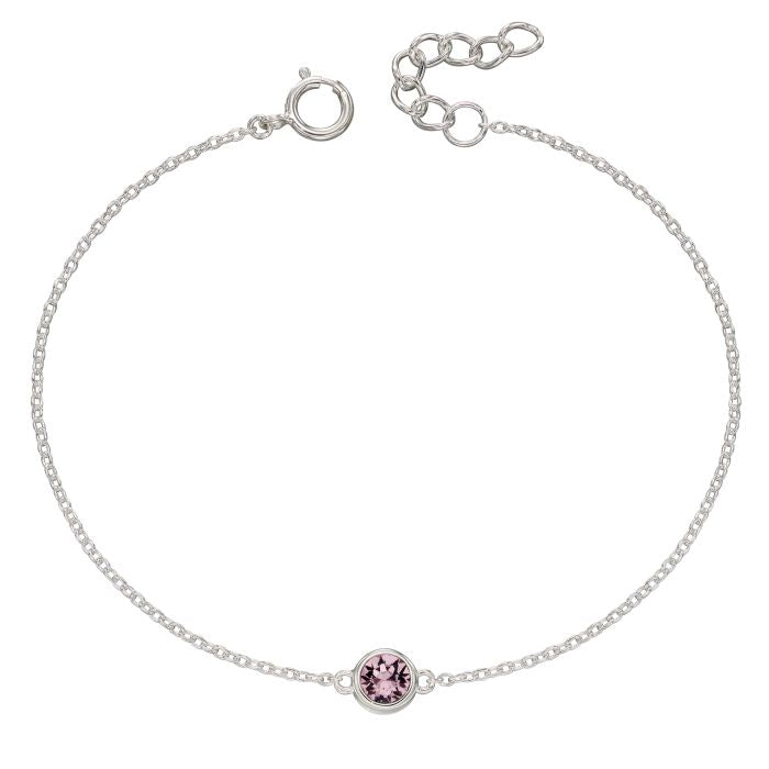 Sterling Silver June Birthstone Bracelet