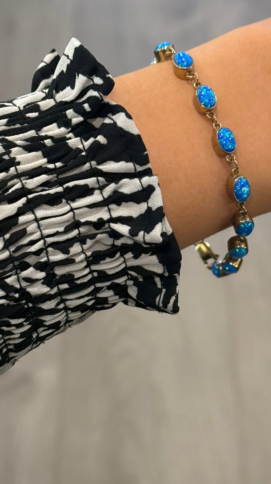 9ct Yellow Gold Opalite Bracelet