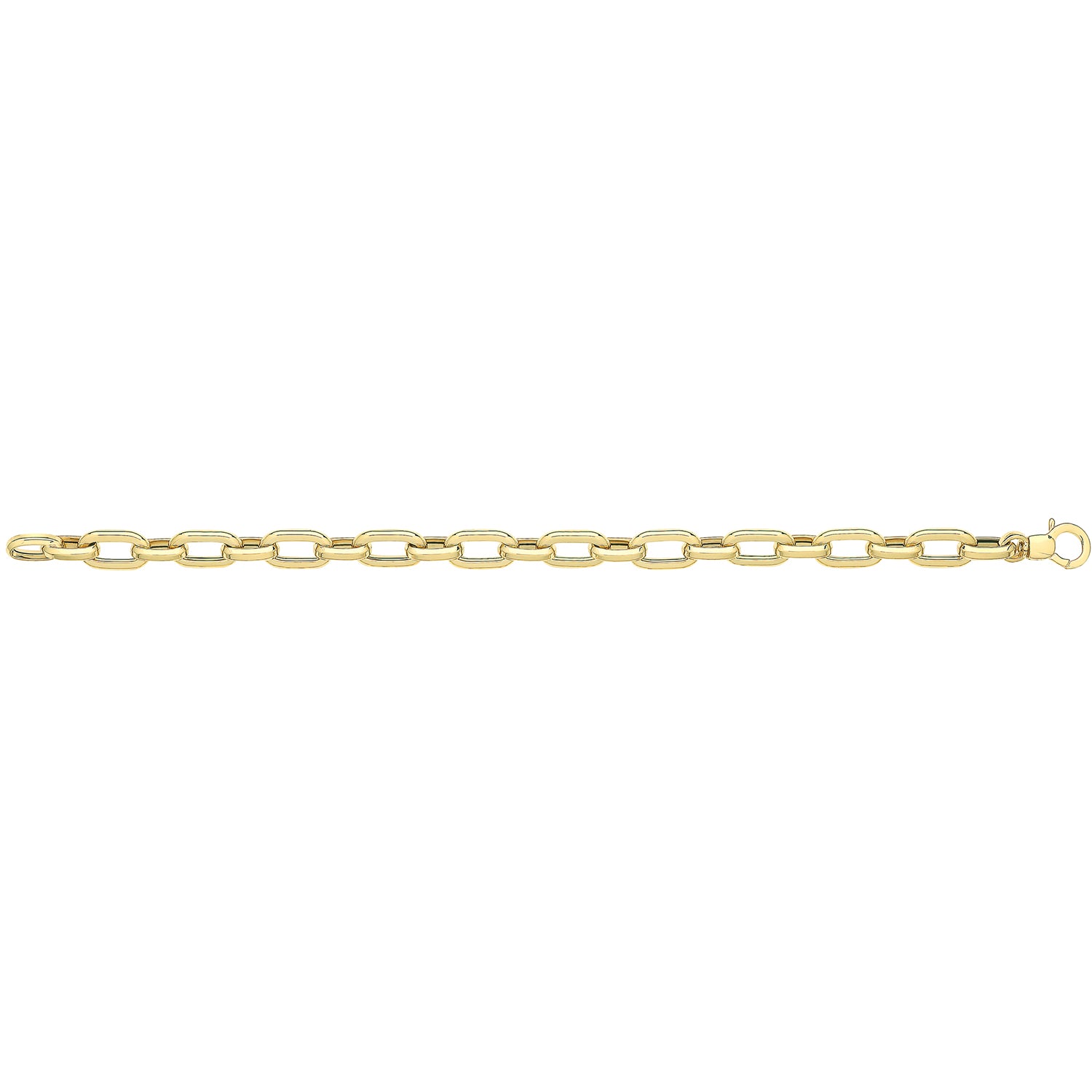 9ct Yellow Gold Chunky Paperlink Bracelet