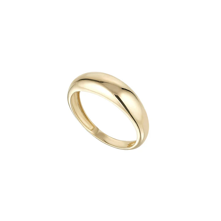 9K Yellow Gold Plain Gypsy Ring