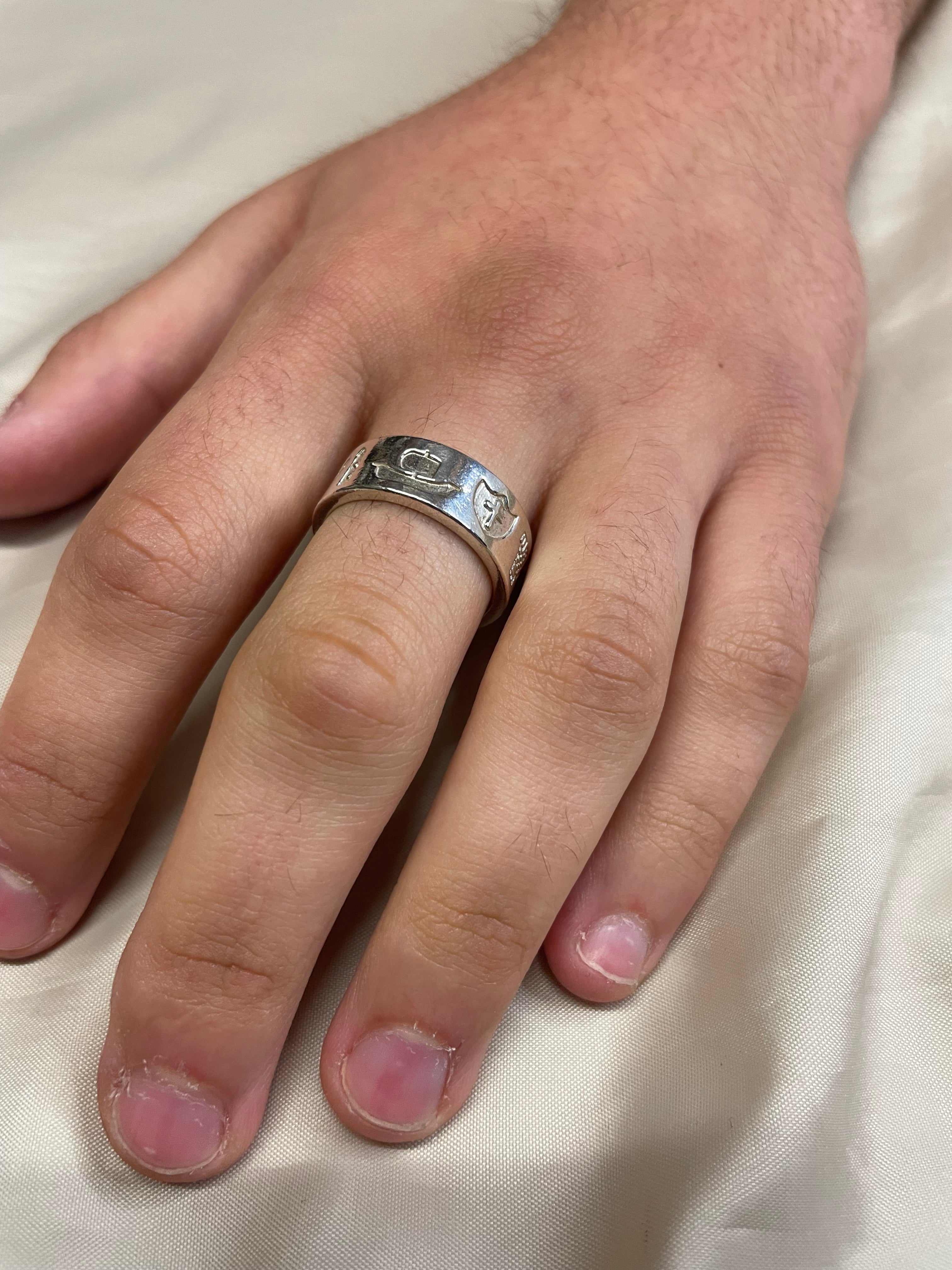 Sterling Silver Mens Story of Ireland Ring