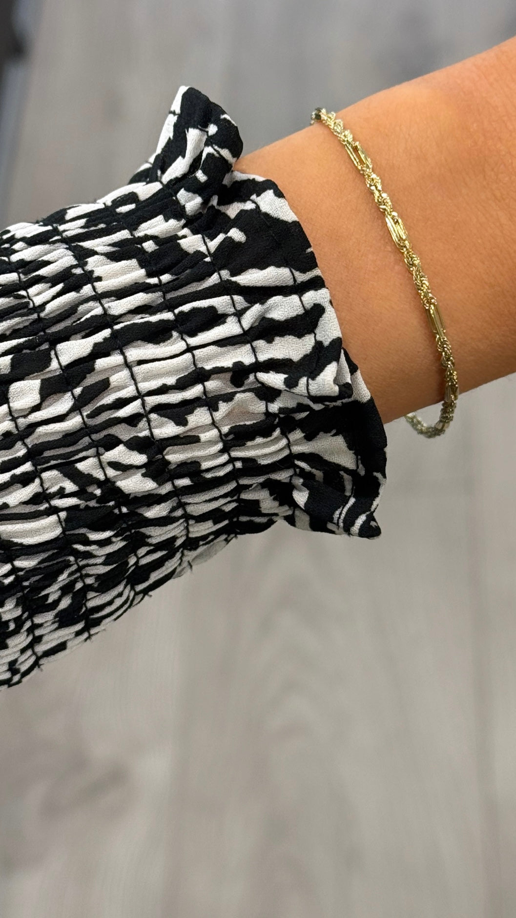 9ct Yellow Gold Rope Paperlink Bracelet