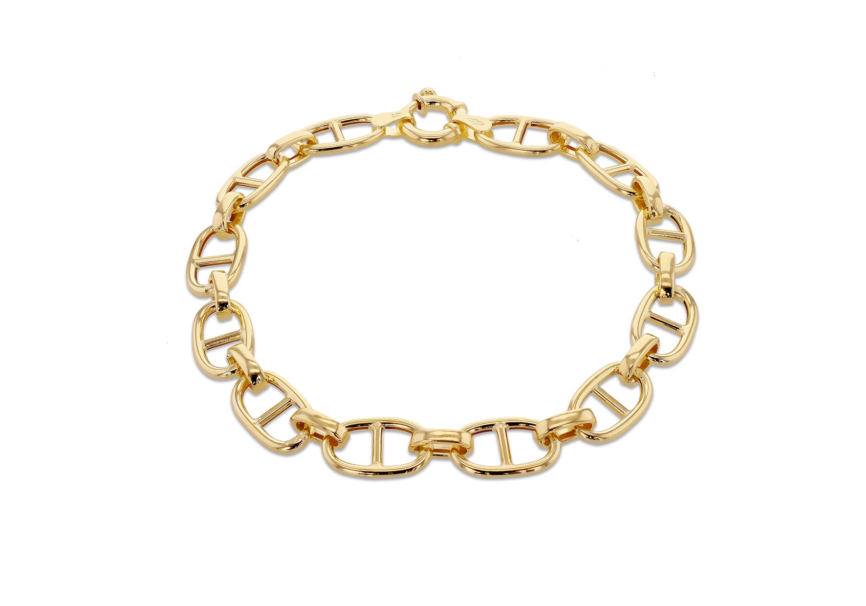 9ct Yellow Gold Large Anchor Link Bracelet