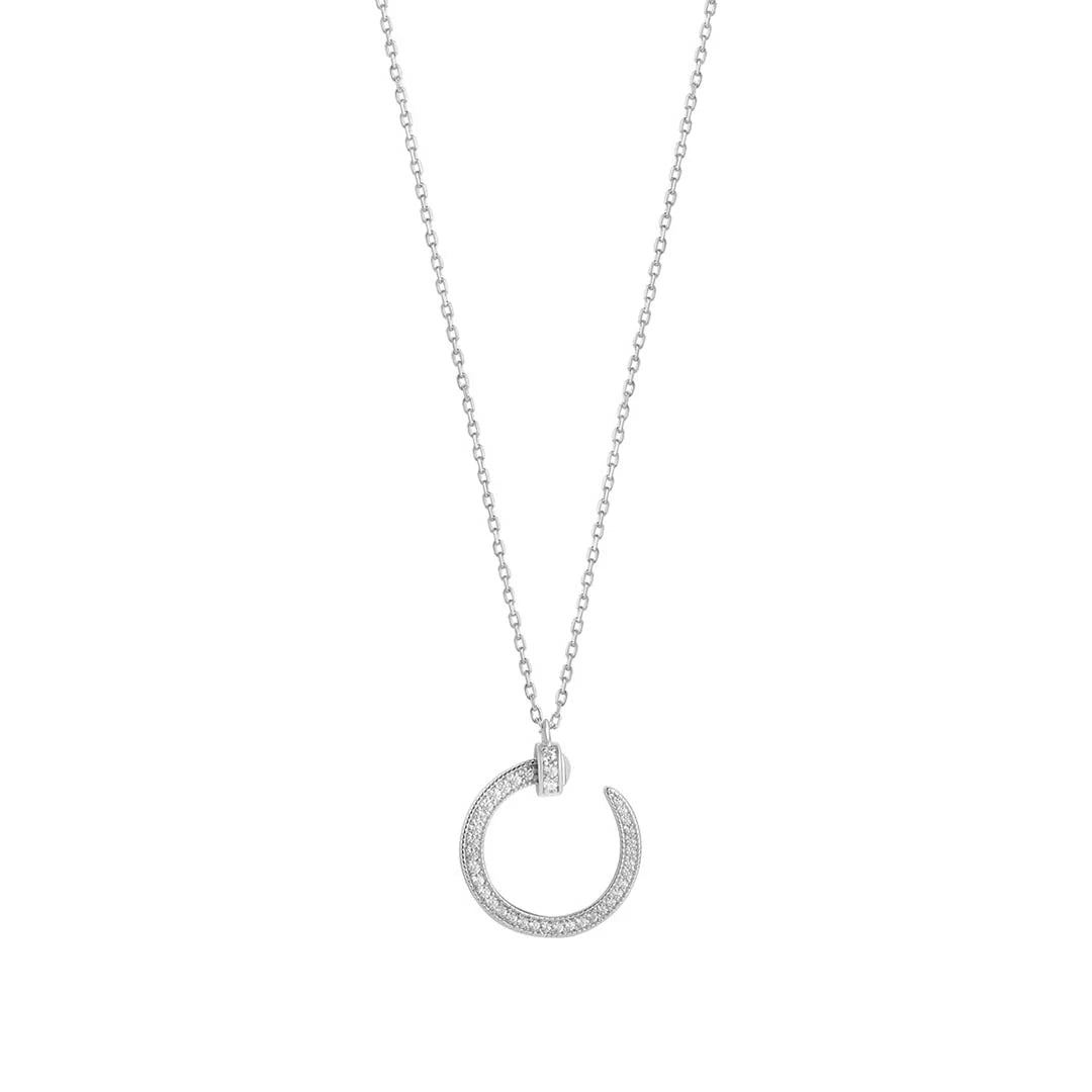 Sterling Silver Nail Pendant