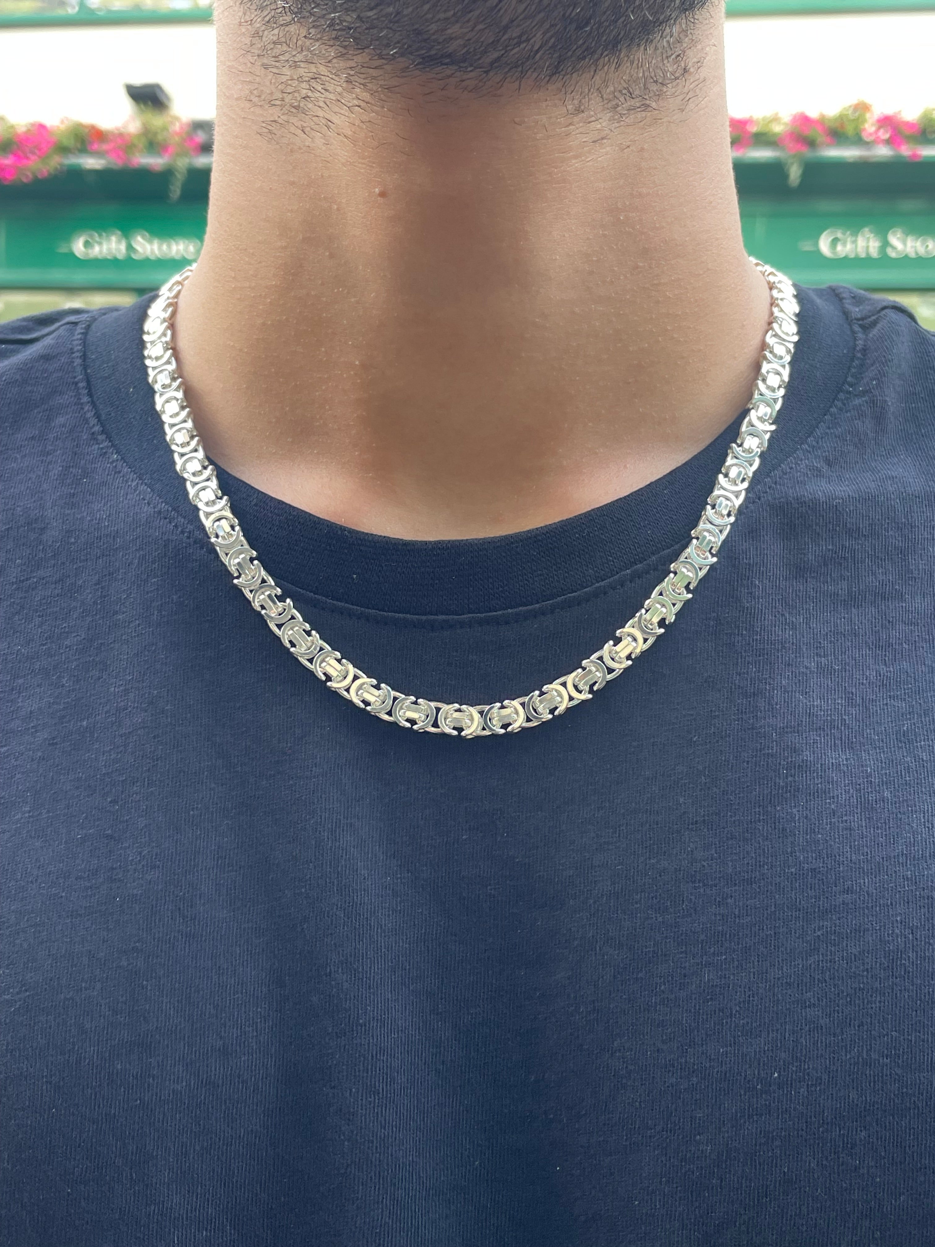 Sterling Silver Byzantine Chain