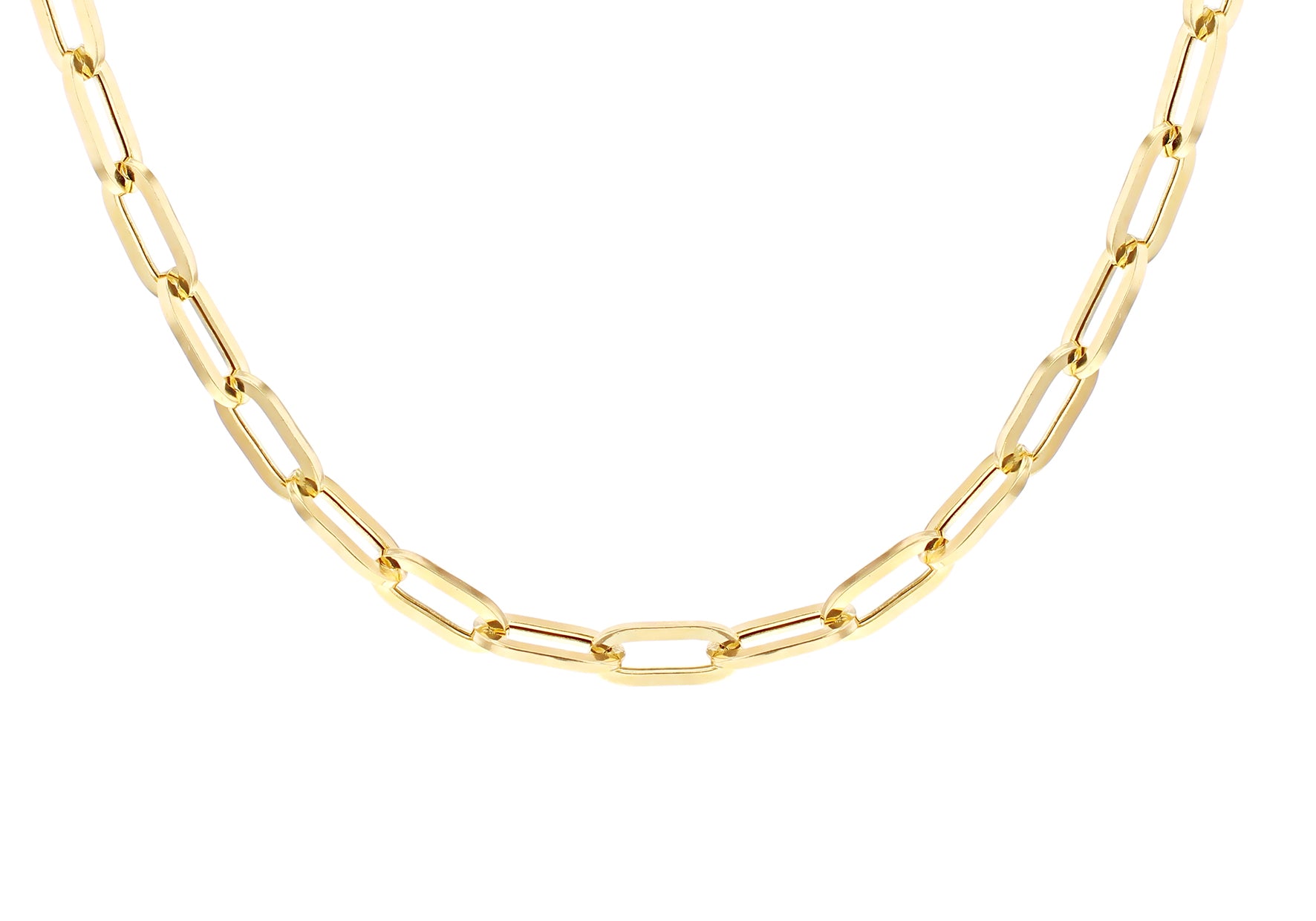 9ct Yellow Gold Large Paperlink Necklace