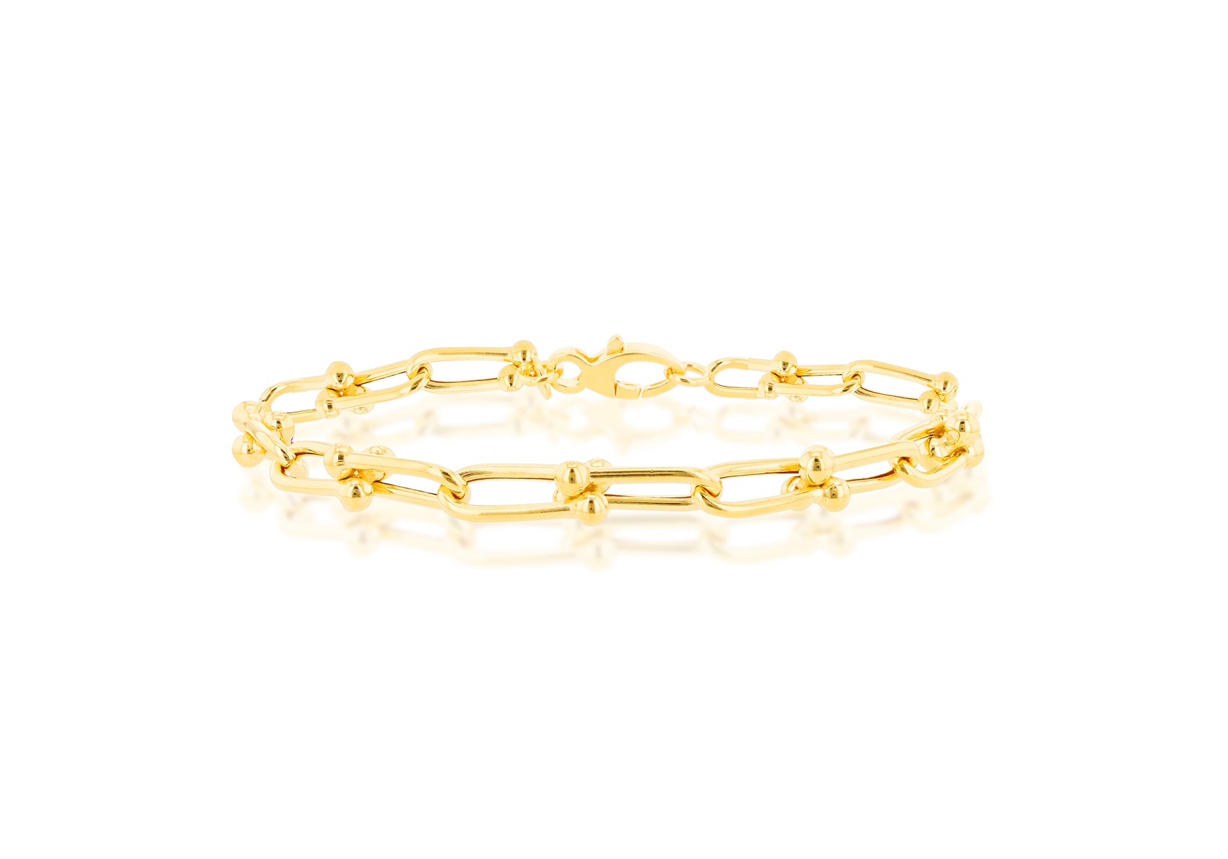 9ct Yellow Gold Industrial Bracelet