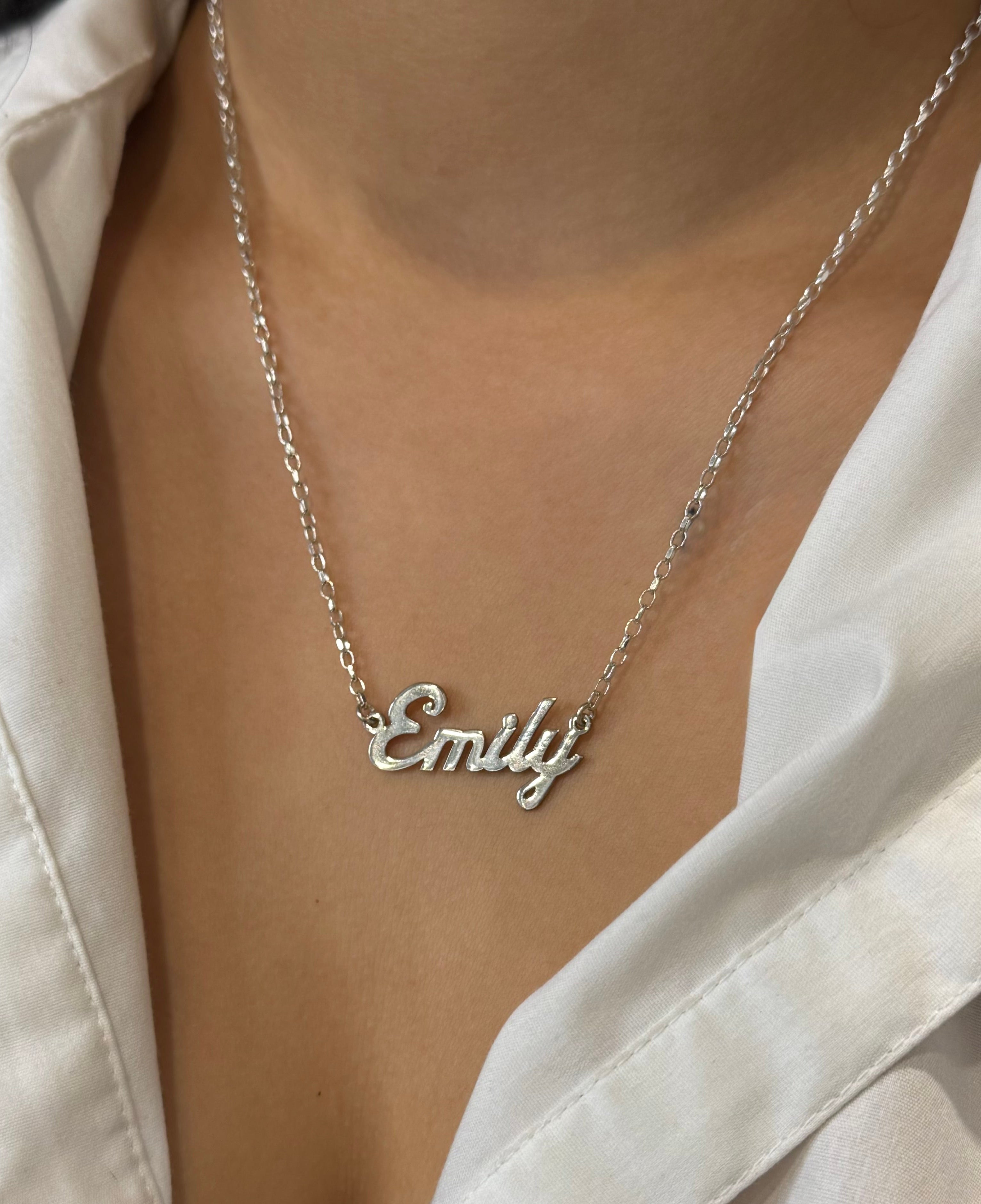 Sterling Silver Large Name Chain
