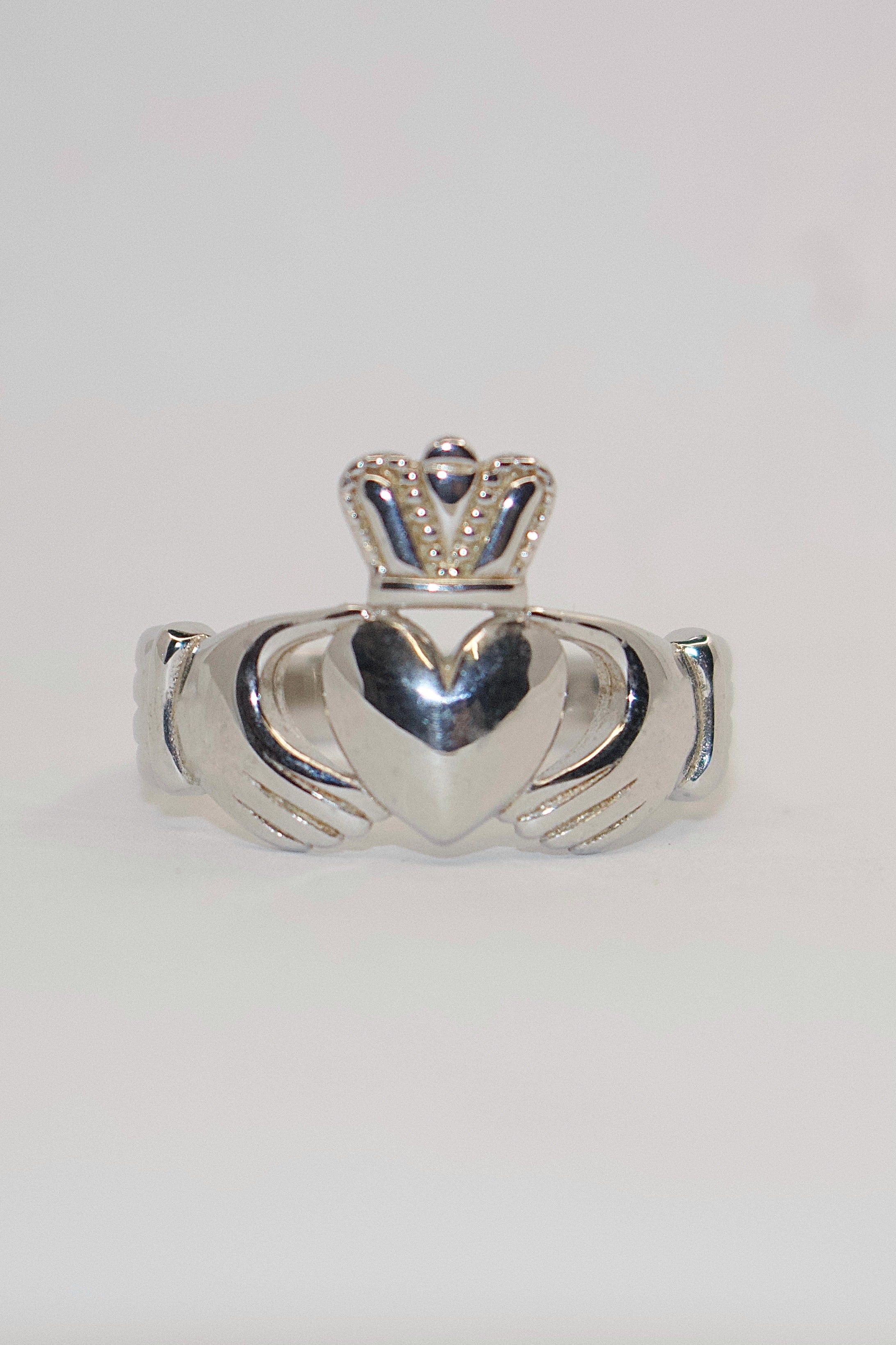 Sterling Silver Mens Claddagh Ring