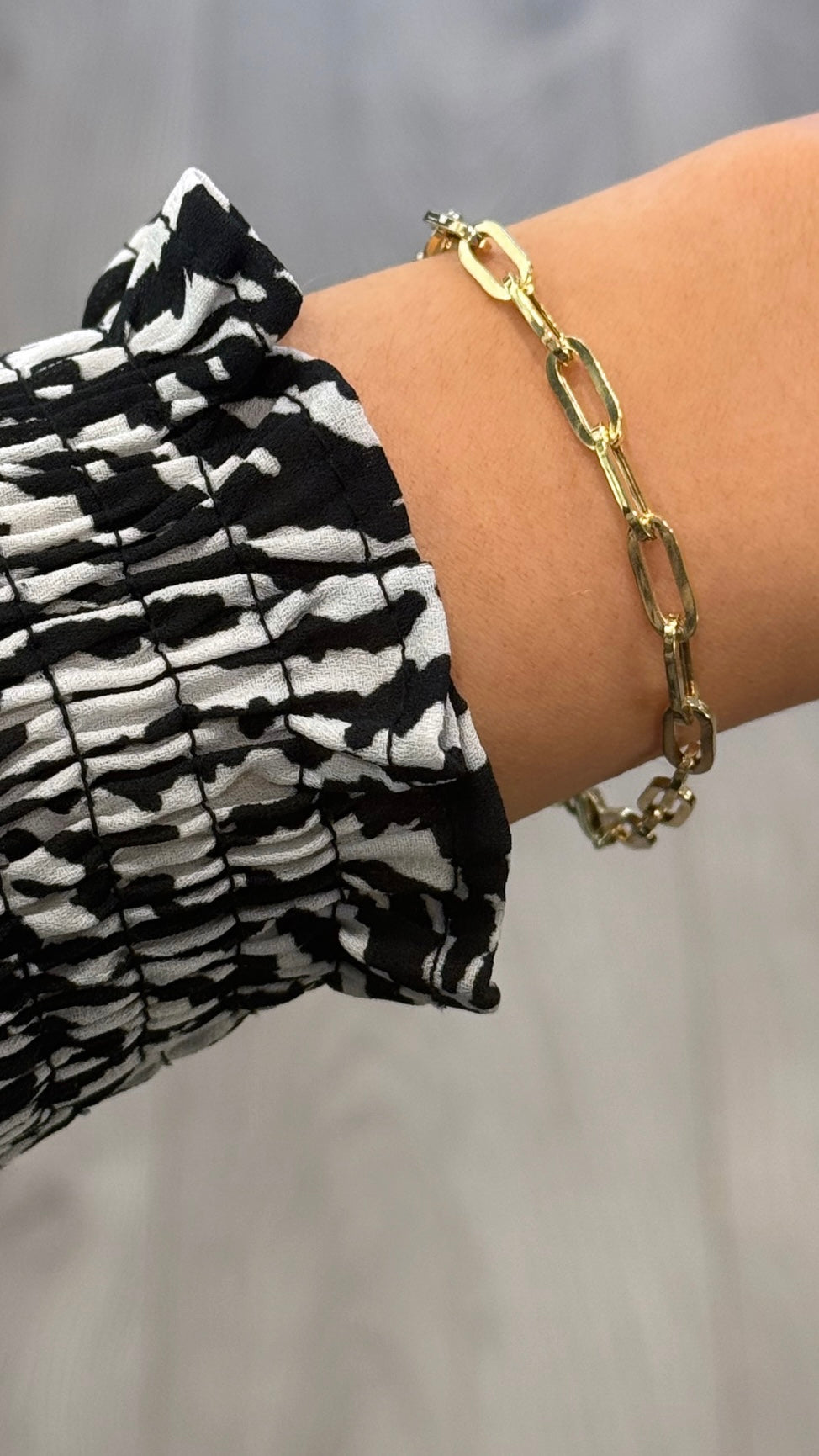 9ct Yellow Gold Large Paperlink Bracelet