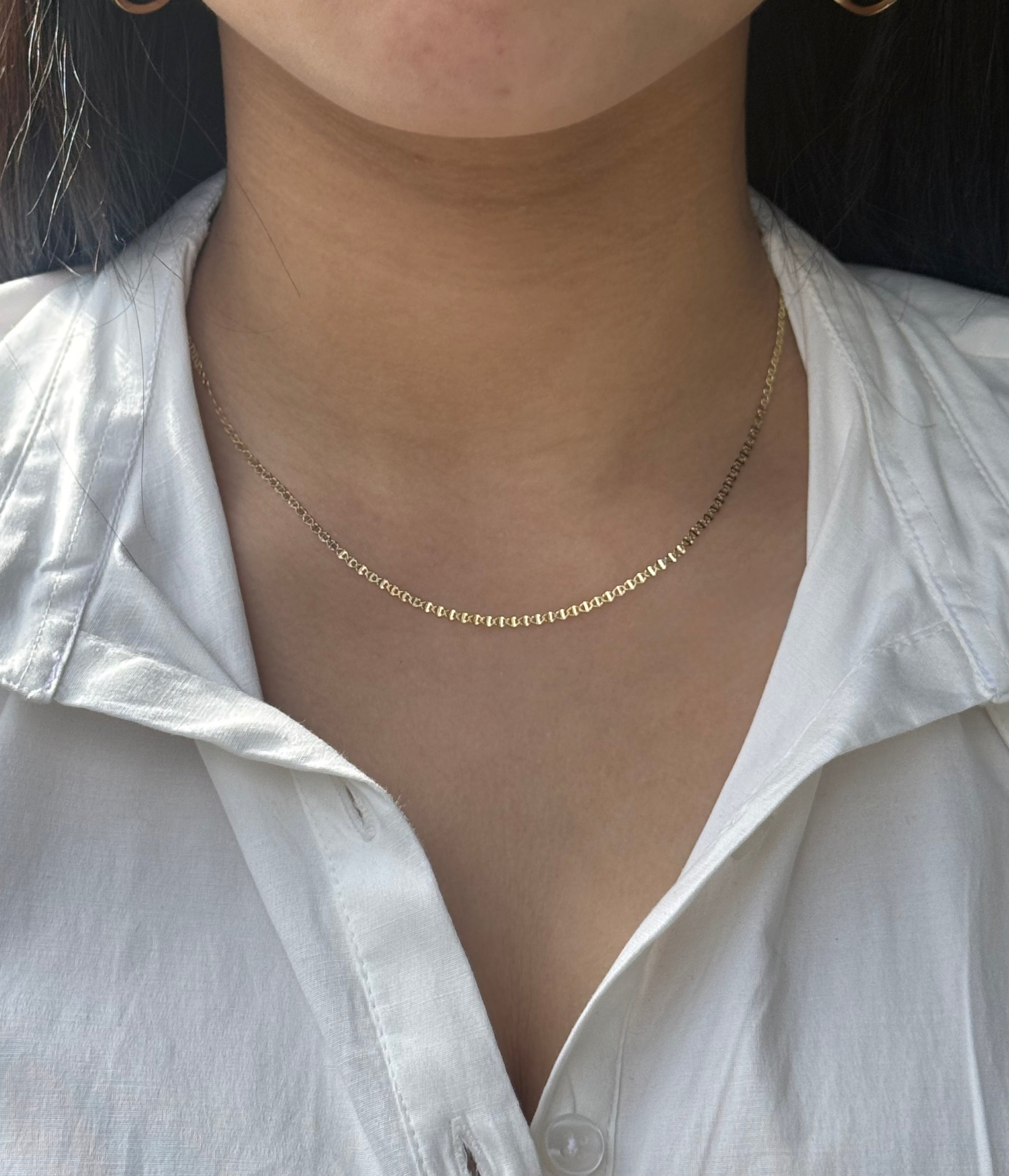 9ct Yellow Gold Mini Rambo Necklace