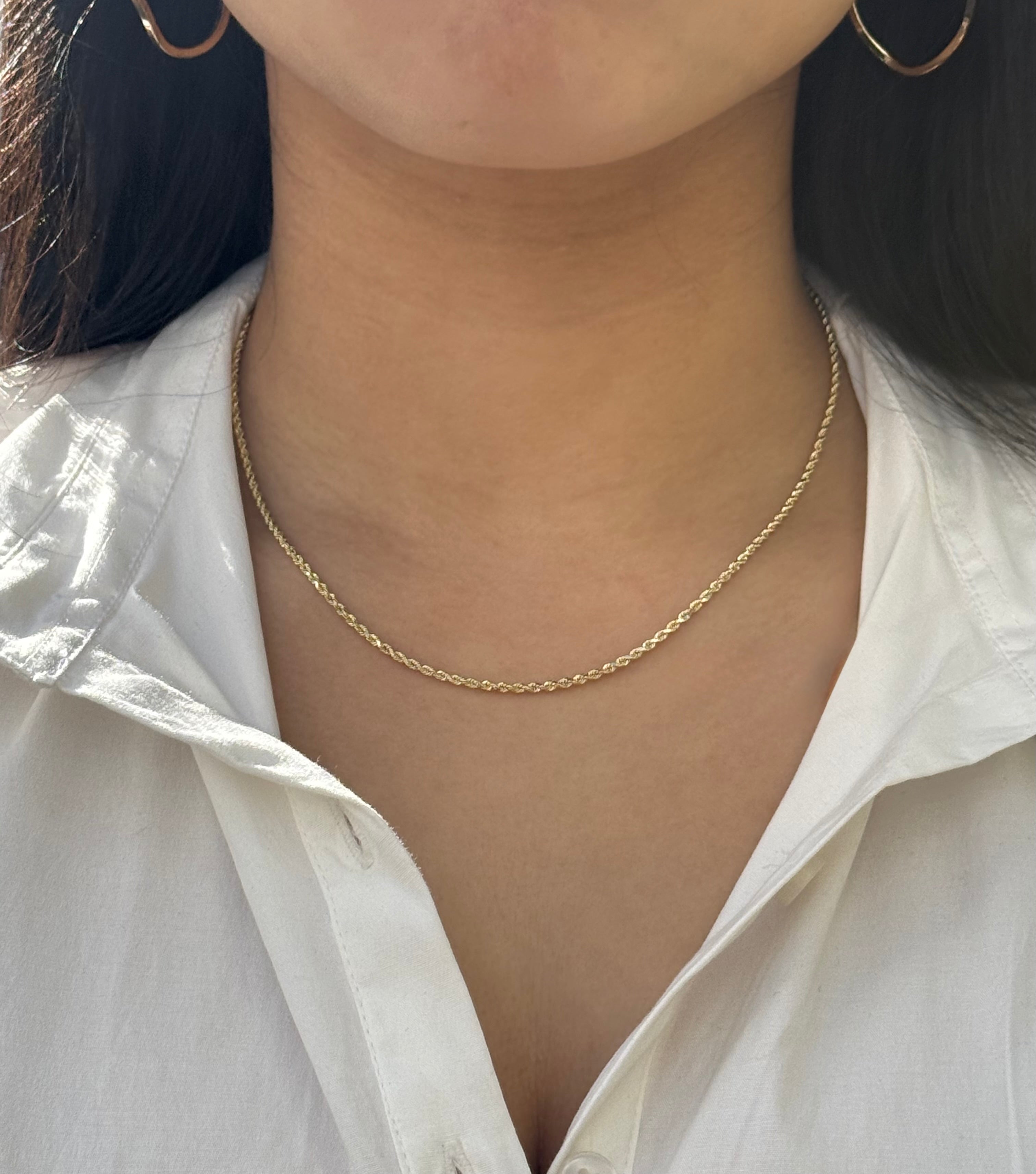 9ct Yellow Gold Rope Chain