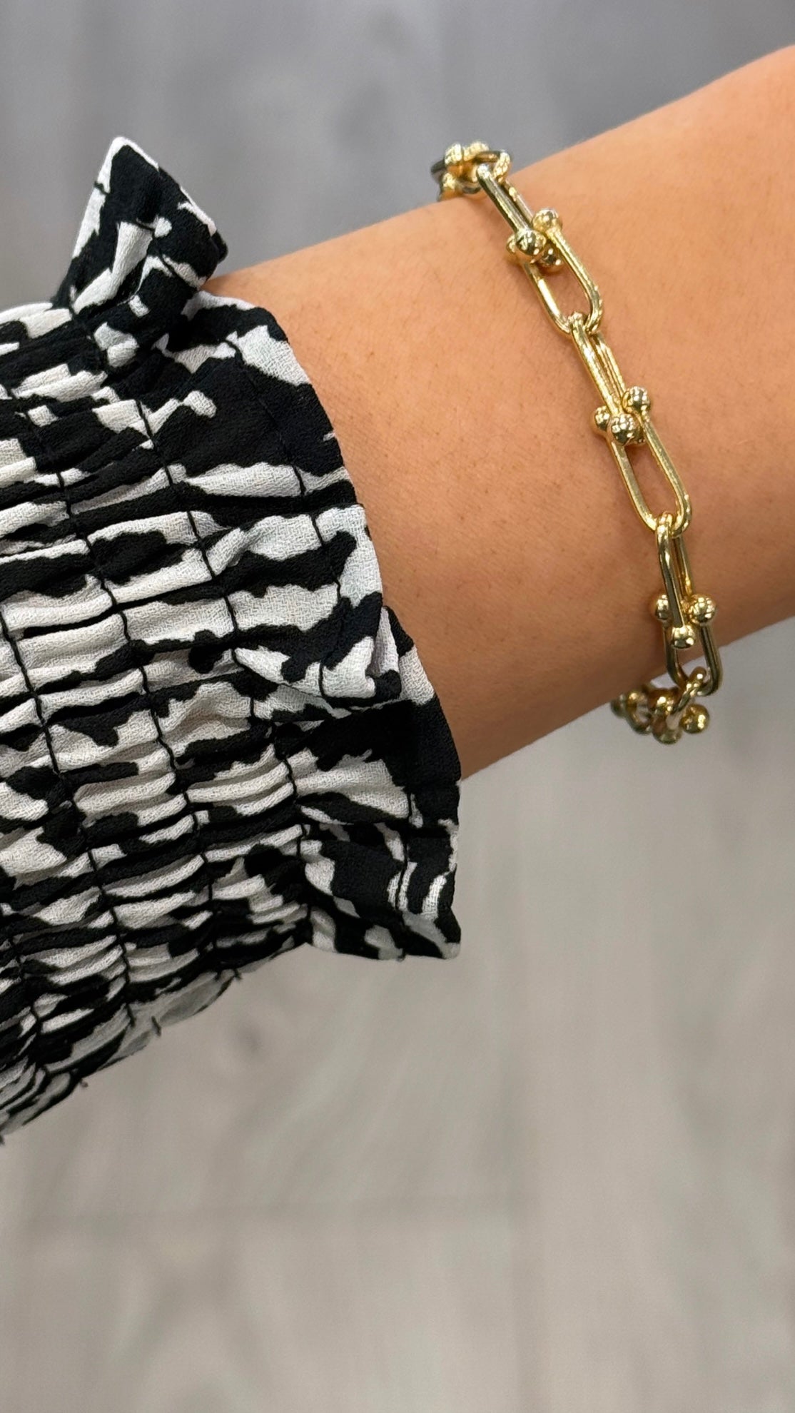 9ct Yellow Gold Industrial Bracelet