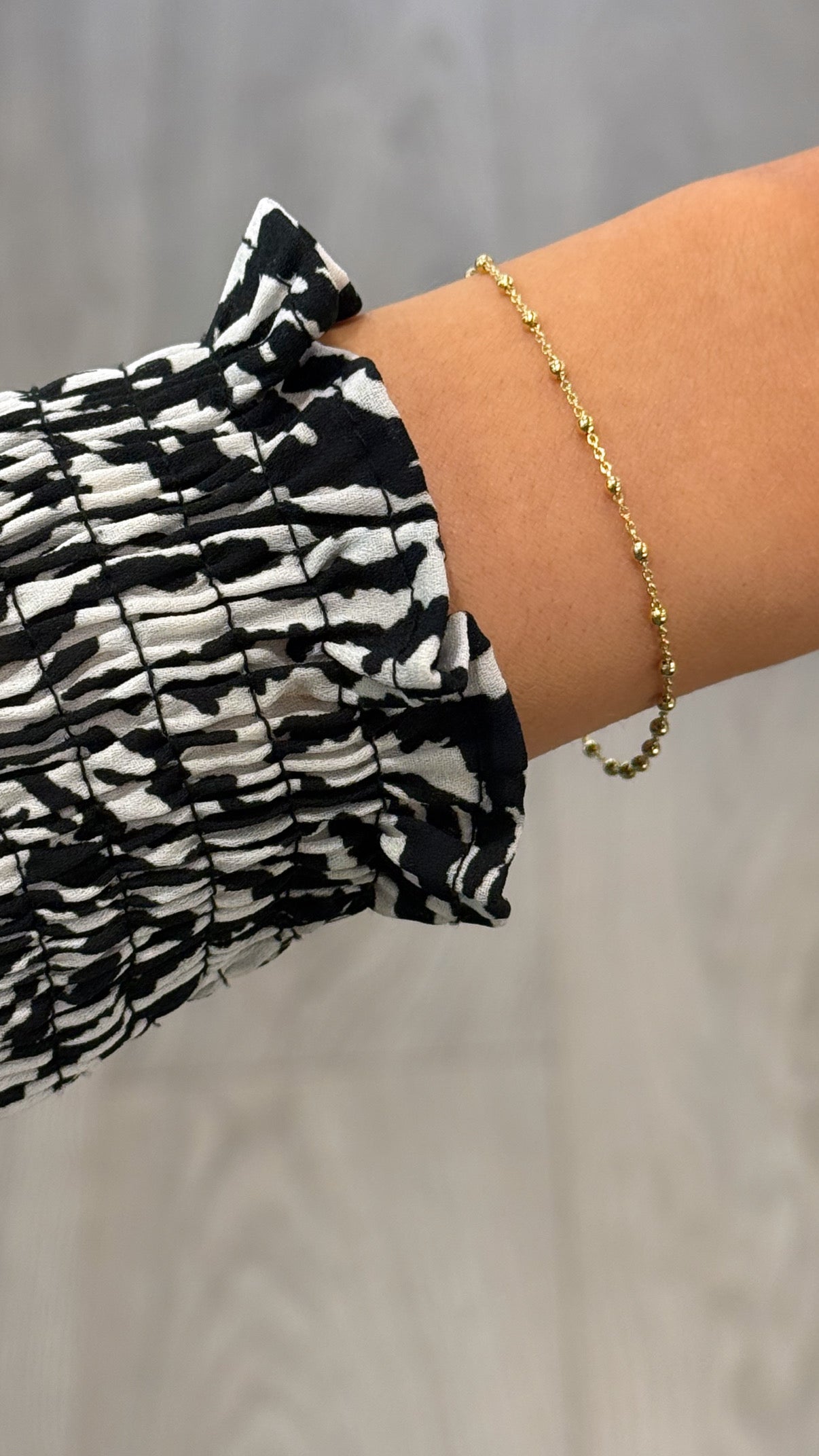 9ct Yellow Gold Beaded Bracelet