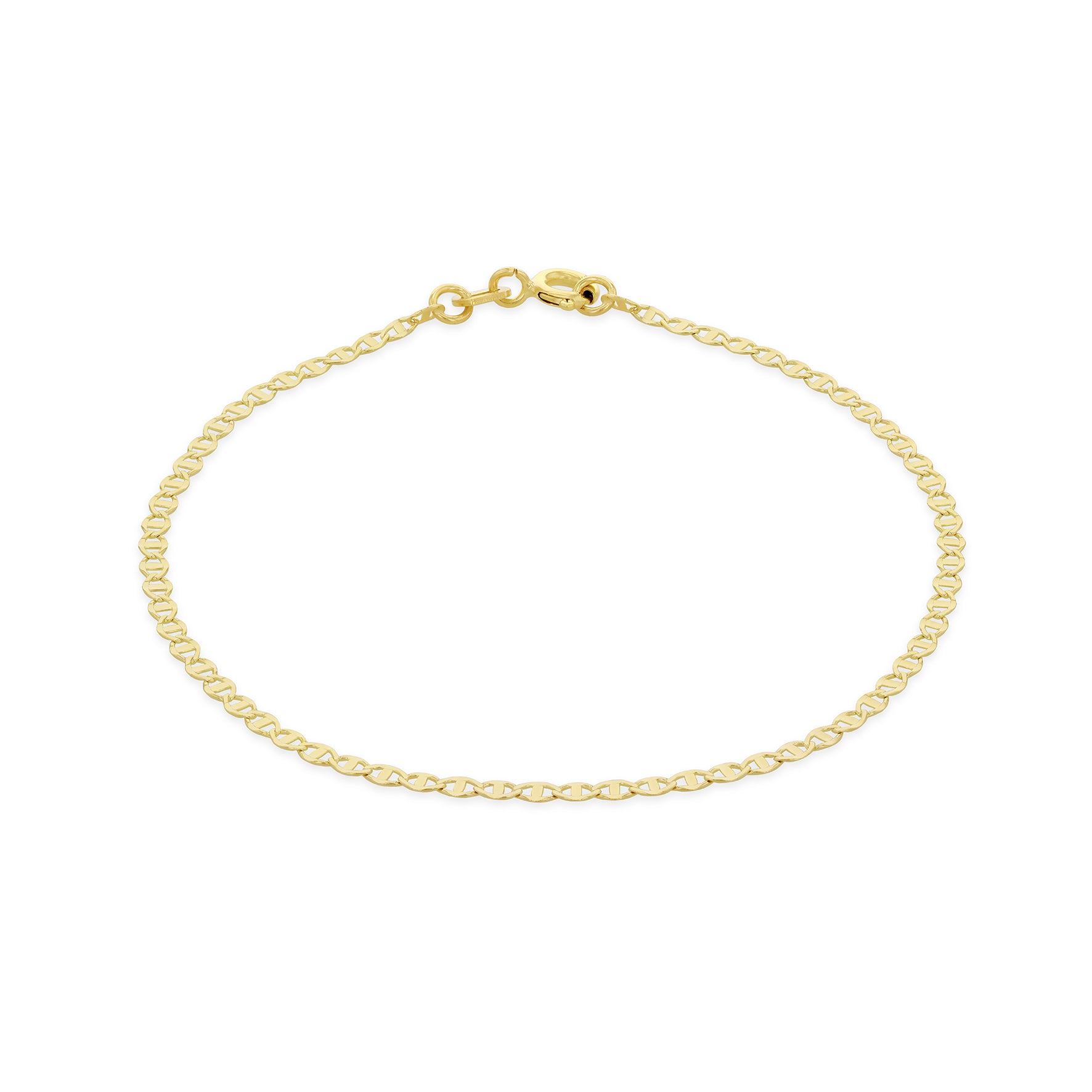 9ct Yellow Gold Dainty Marine Bracelet