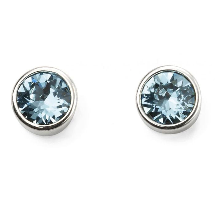 Sterling Silver March Birthstone Earrings