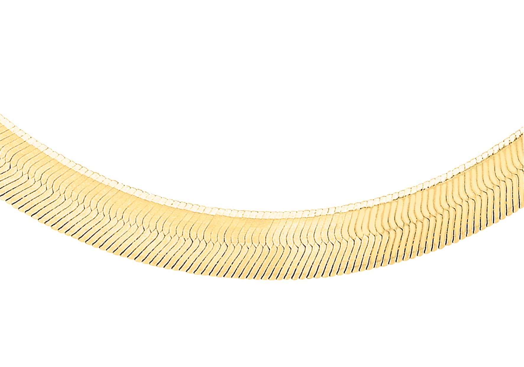 9ct Yellow Gold Herringbone Necklace