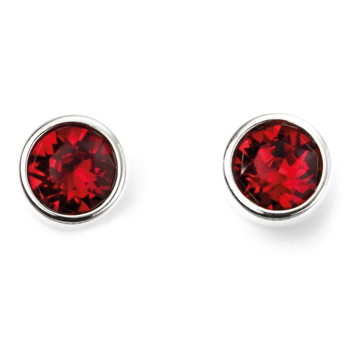 Sterling Silver July Birthstone Earrings