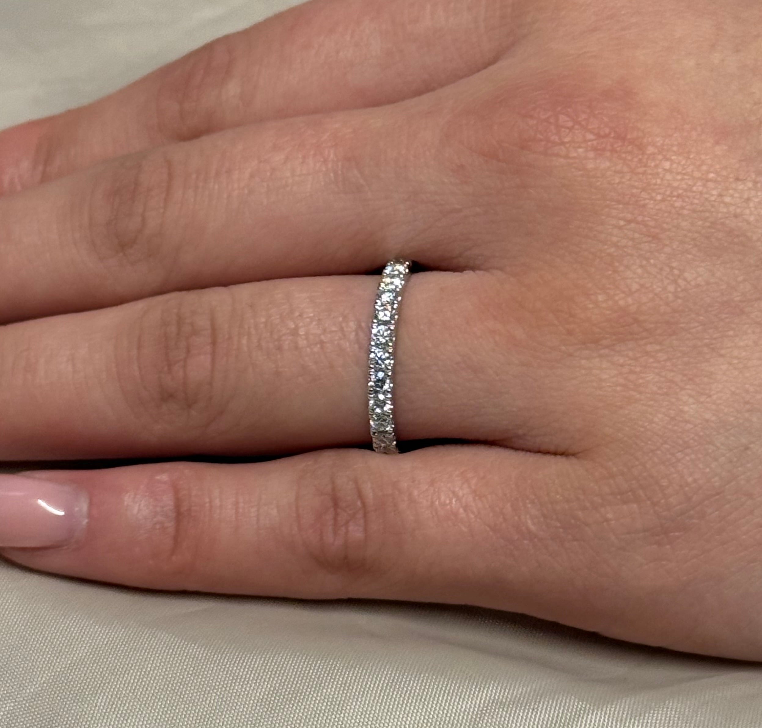 9k Yellow Gold 75pt Laboratory Grown Diamond Band