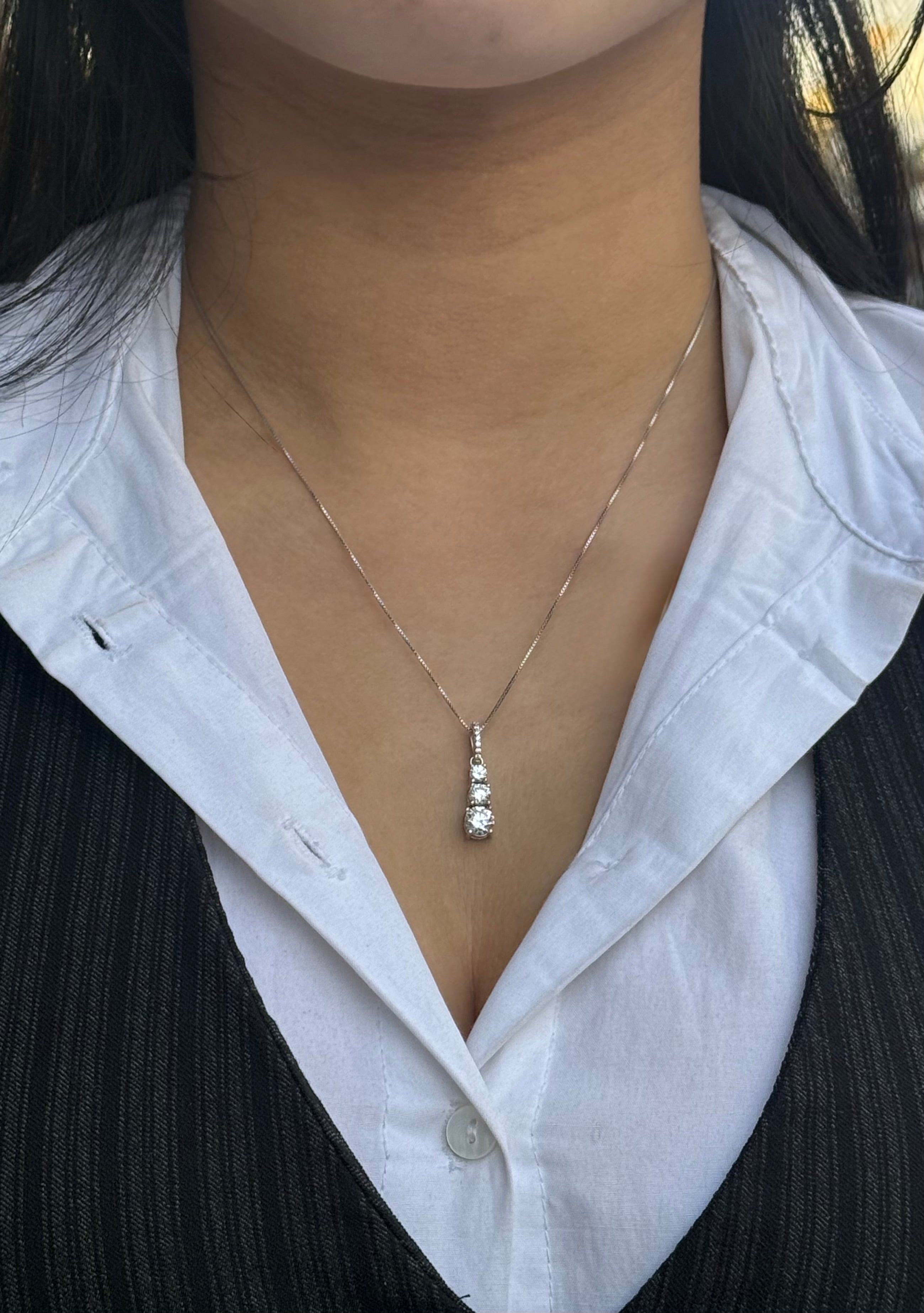 Sterling Silver Triple Drop Pendant