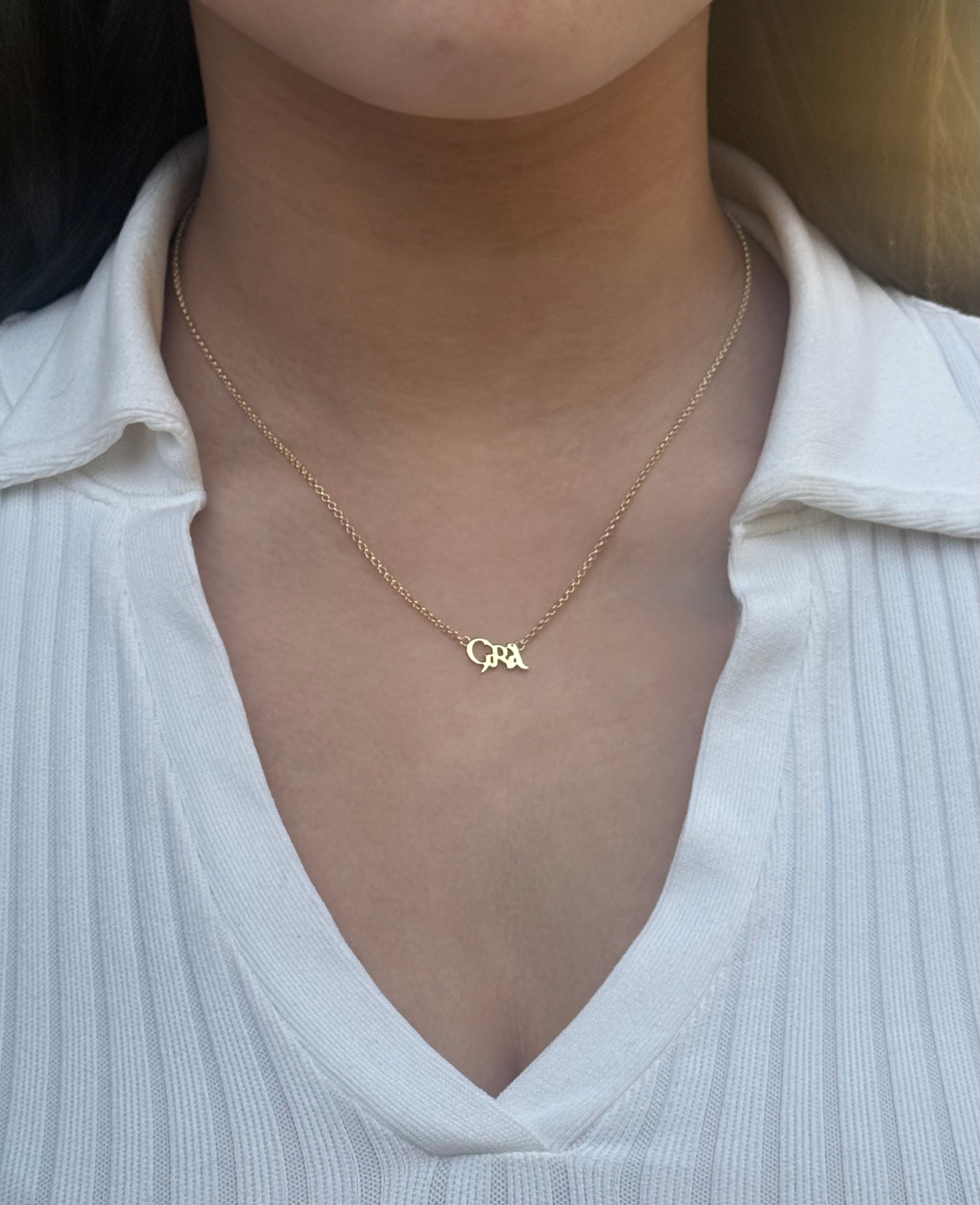 Gold Plated Sterling Silver ‘GRÁ’ Necklace