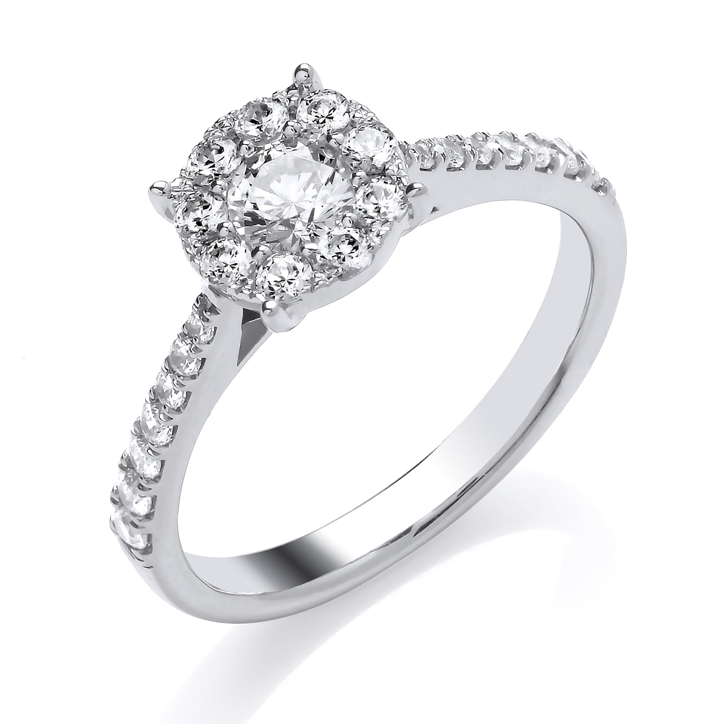 Silver Diamond Ring