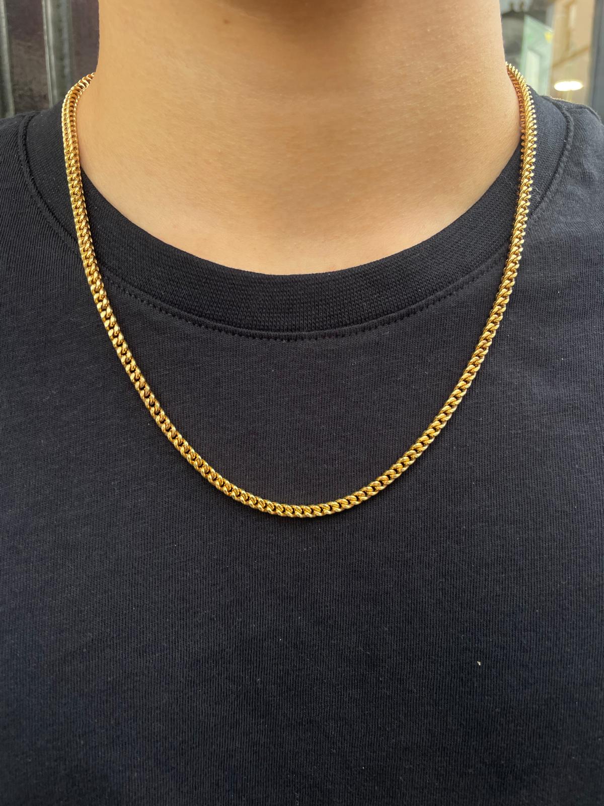 9ct Yellow Gold Franco Curb Chain